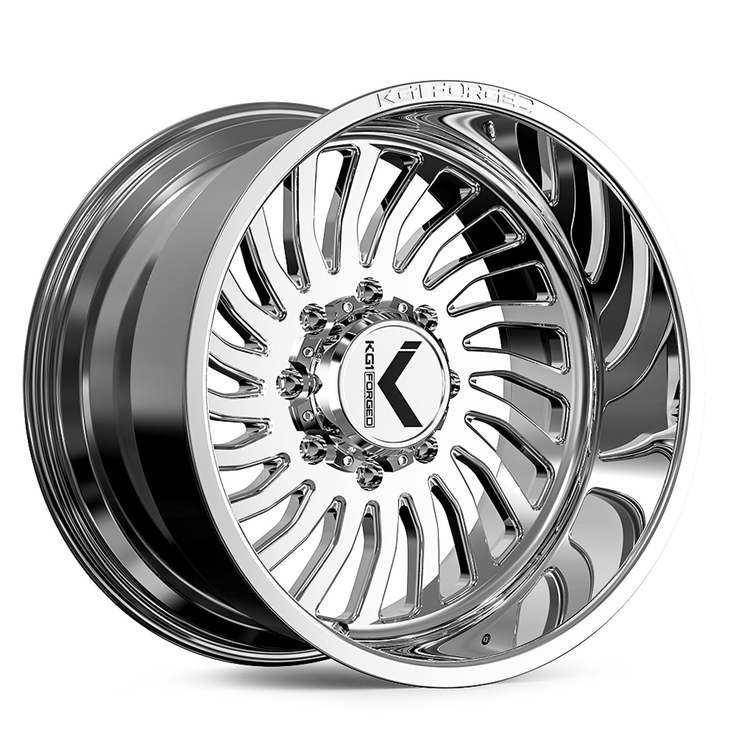 KG1 Forged Wheels Abyss KT096 Polished 20x10 -18mm Offset 6x139.7 (6x5.5)