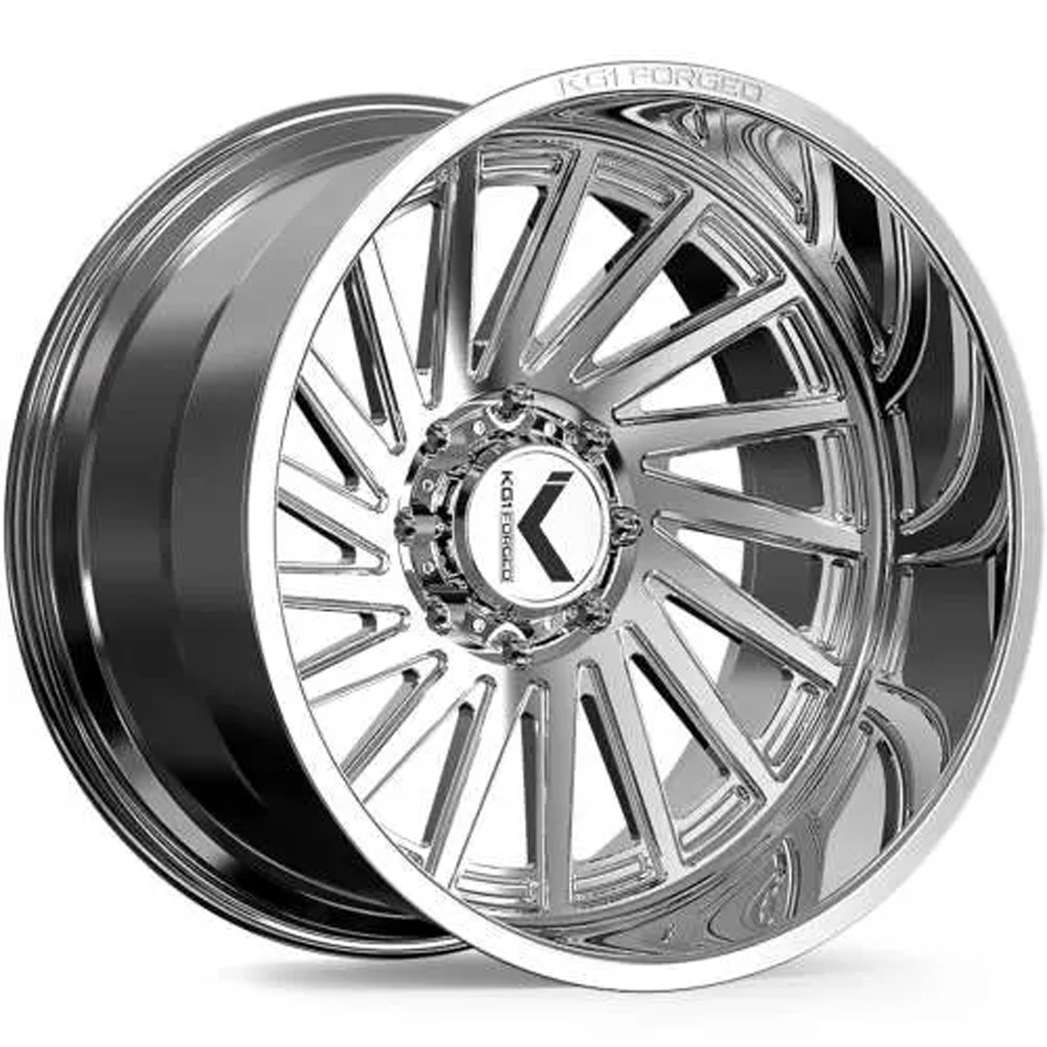 KG1 Forged Wheels Boost KC006 Polished 26x14 -76mm Offset 8x165.1 (8x6.5)