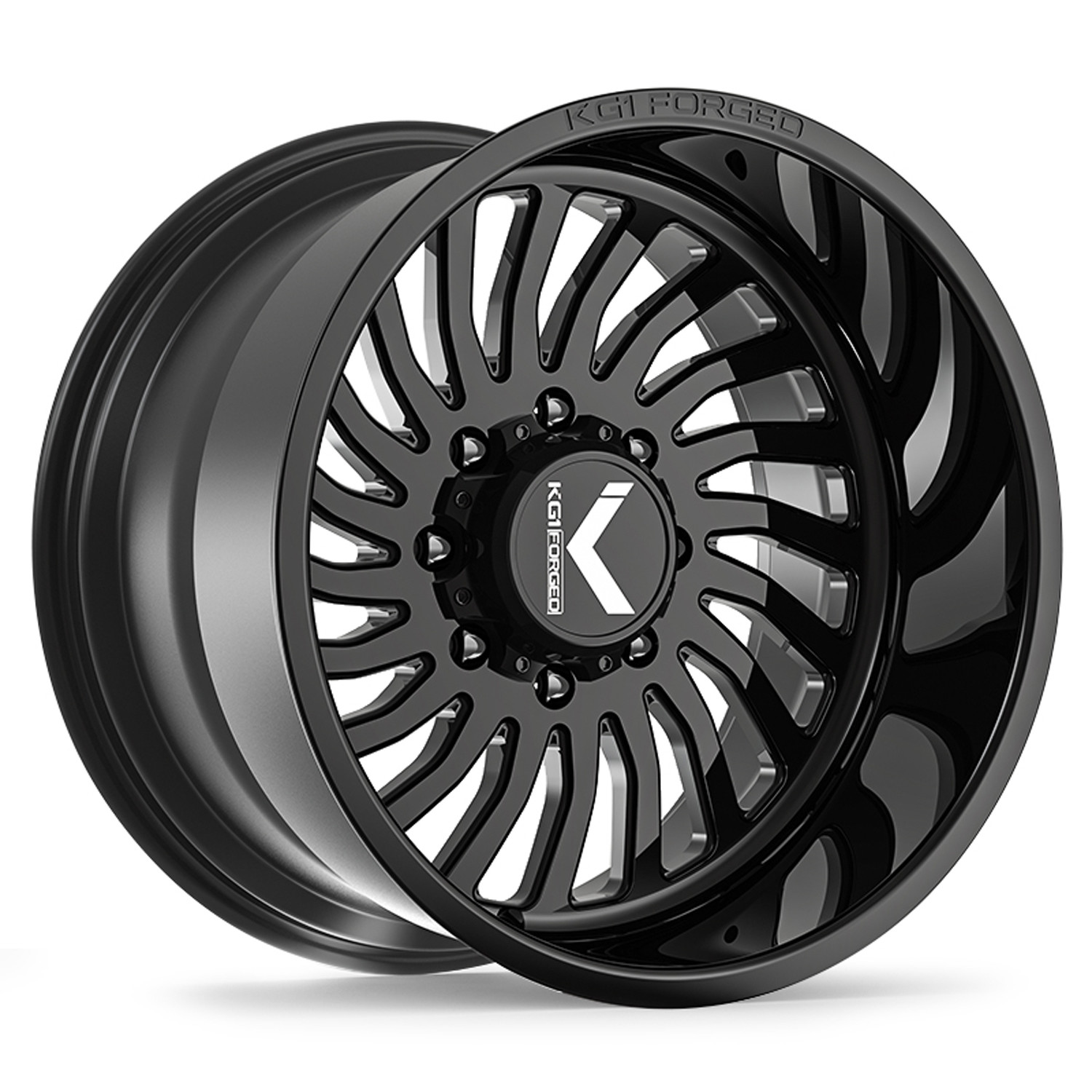 KG1 Forged Wheels Abyss KT096 Gloss Black 20x10 -18mm Offset 8x170