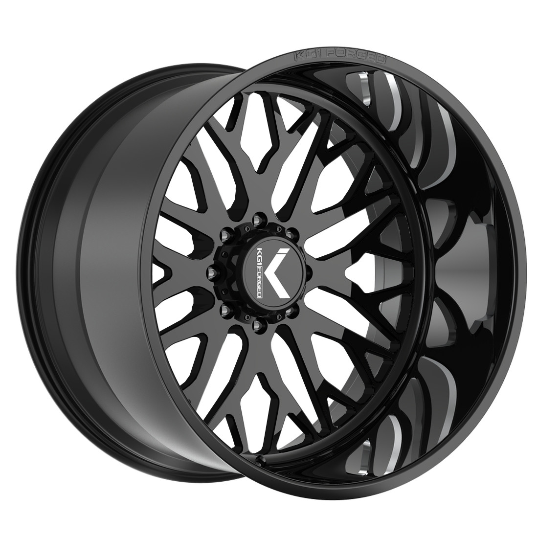 KG1 Forged Wheels Buckler KF081 Gloss Black 24x12 -44mm Offset 8x170