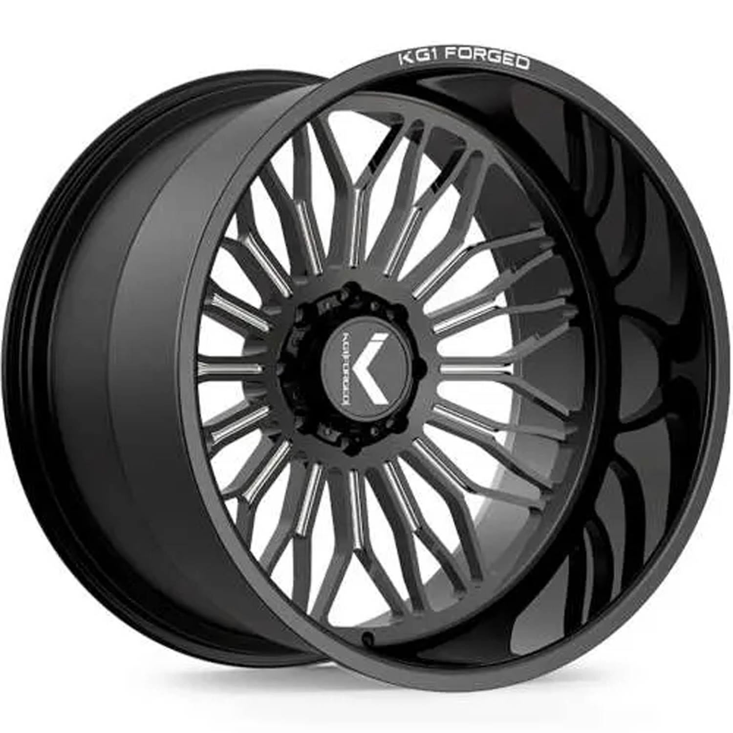 KG1 Forged Wheels Legion KC023 Gloss Black Milled 26x16 -101mm Offset 6x139.7 (6x5.5)