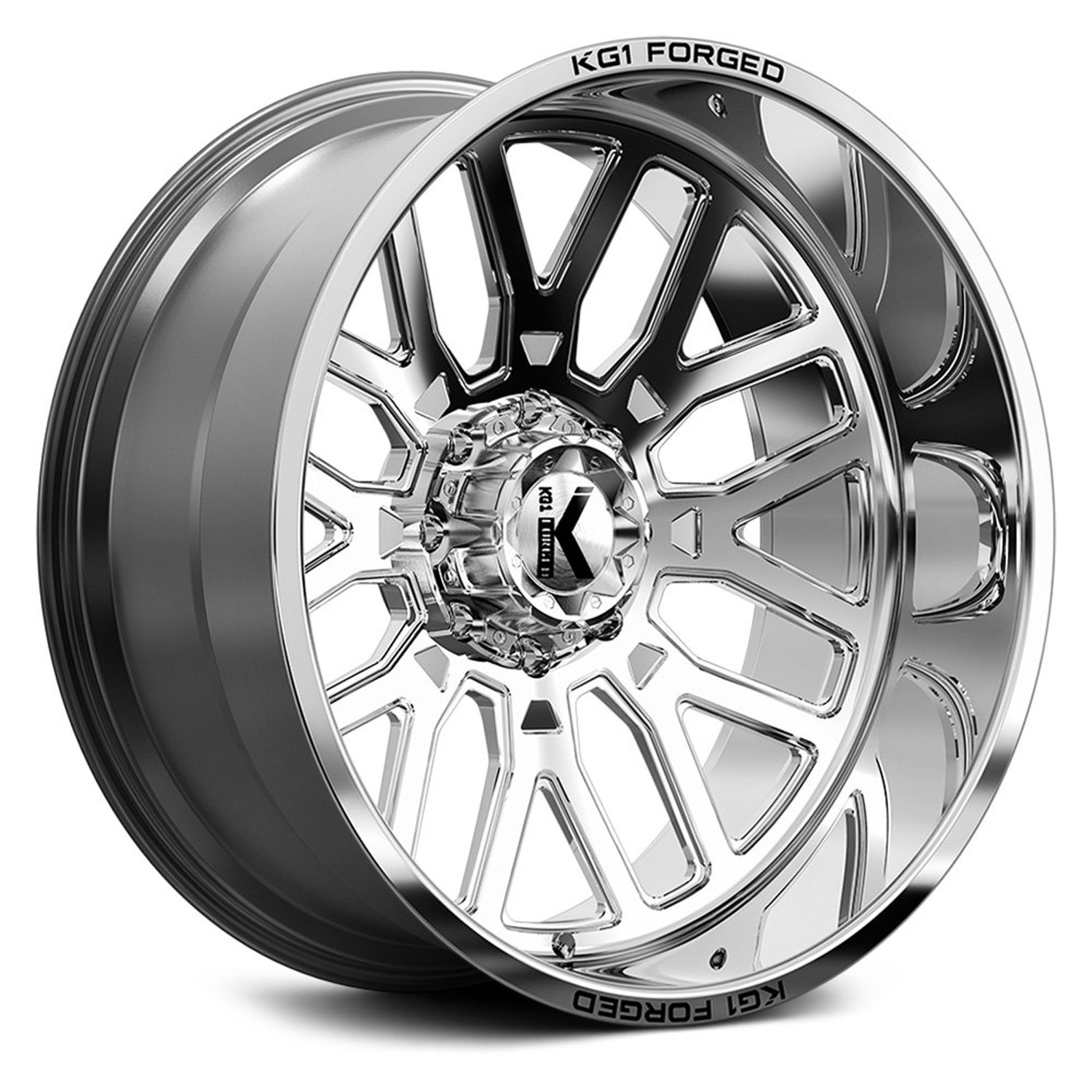 KG1 Forged Wheels Revo KC002 Polished 26x16 -101mm Offset 8x165.1 (8x6.5)