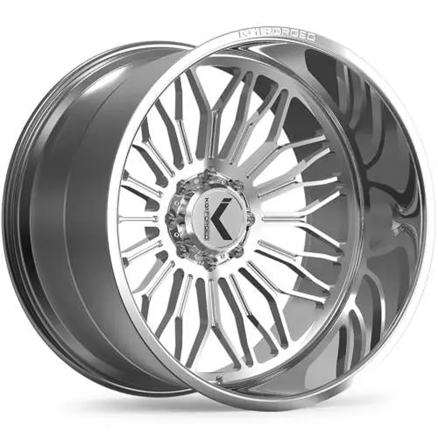 KG1 Forged Wheels Legion KC023 Polished 28x16 -101mm Offset 8x170