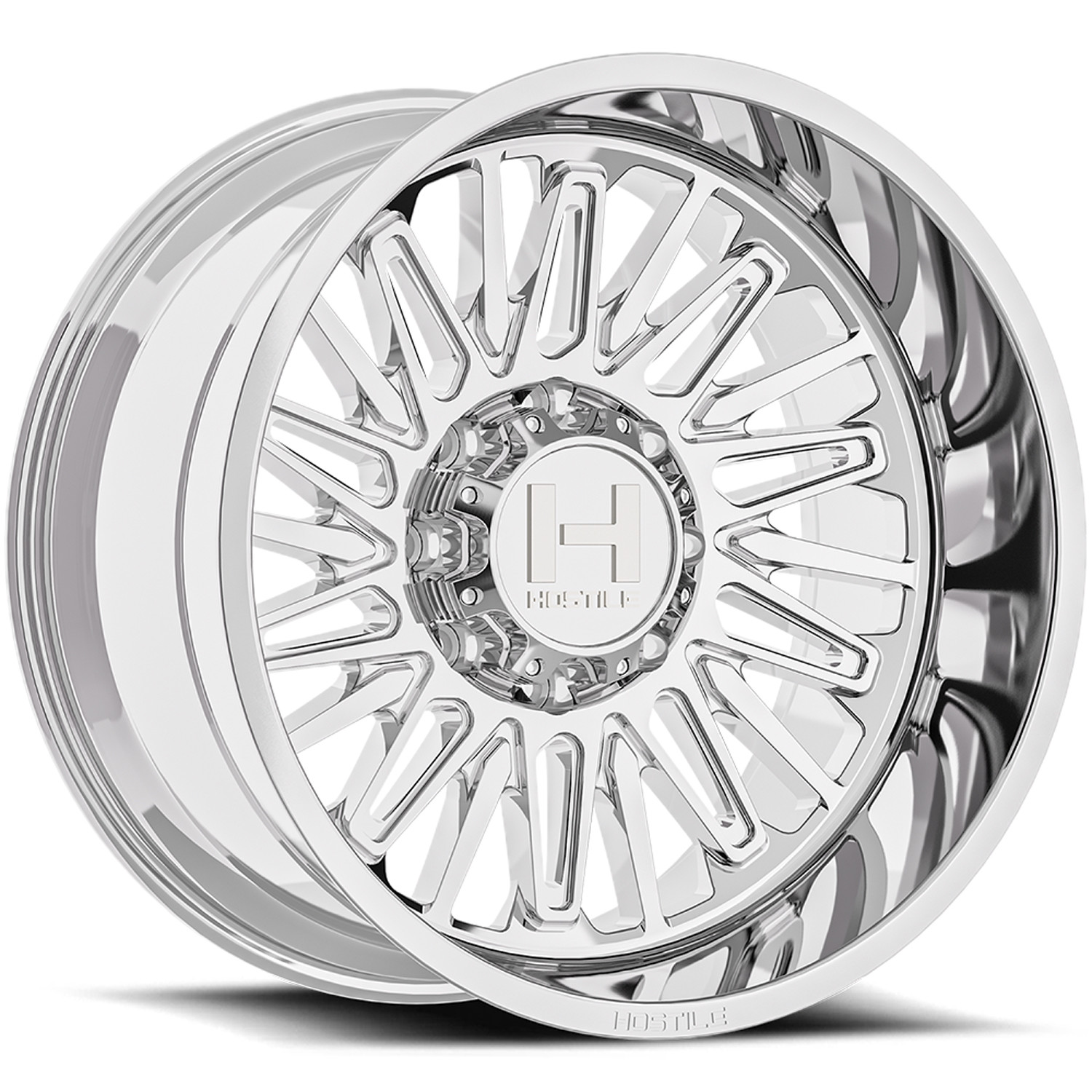 Hostile Wheels Rampage H143 Armor Plated 20x10 -19mm Offset 8x165.1 (8x6.5)
