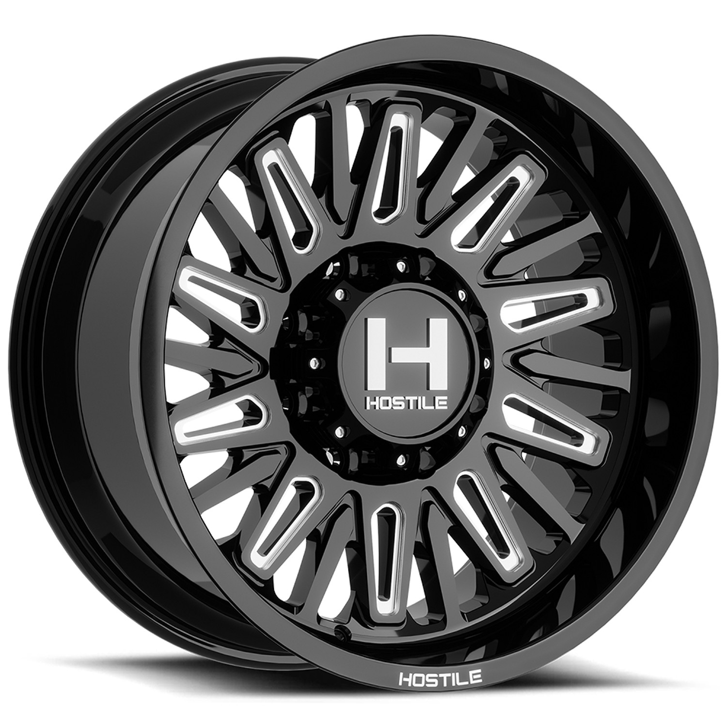 Hostile Wheels Rampage H143 Blade Cut 22x10 -25mm Offset 8x180