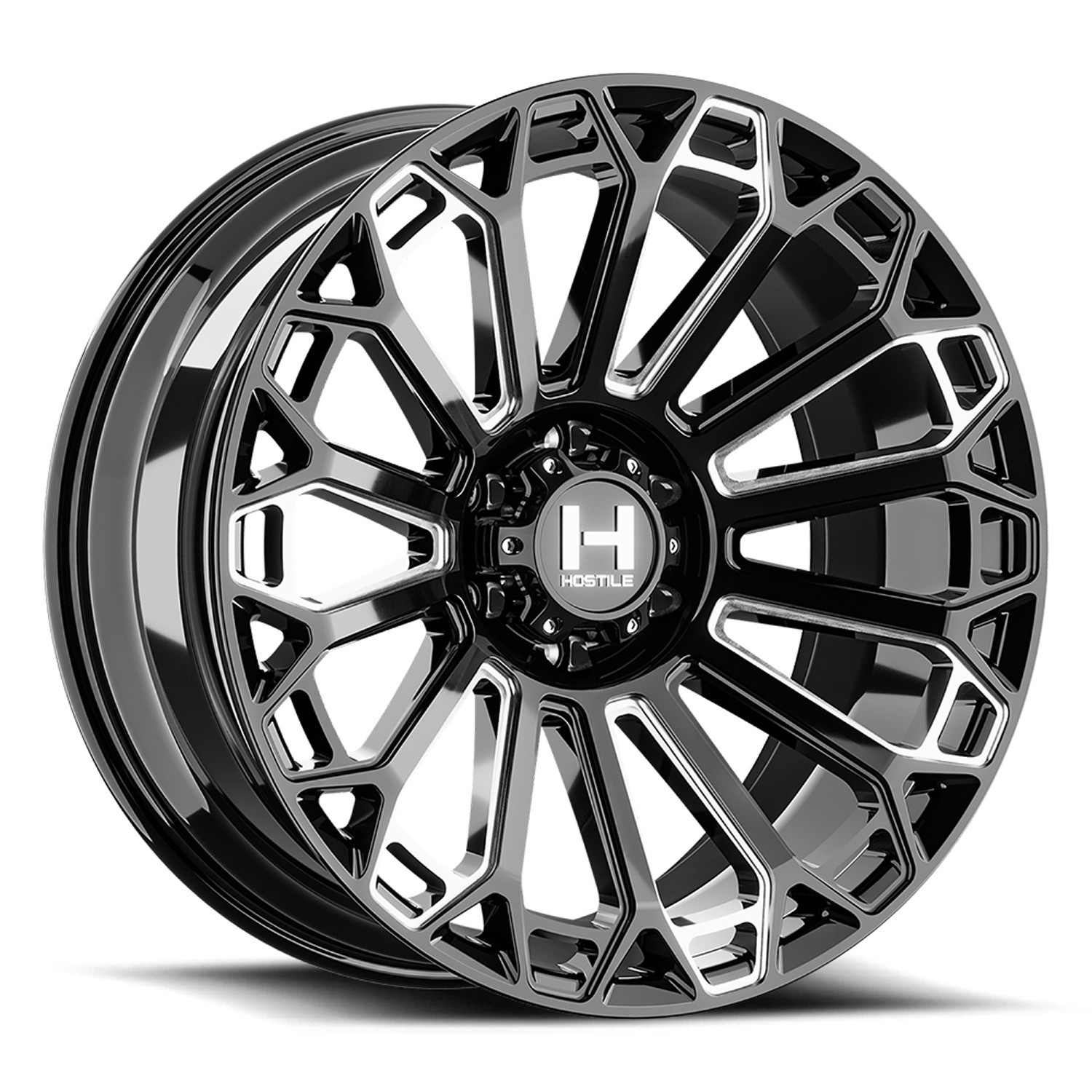Hostile Wheels Warrior H142 Blade Cut 20x12 -44mm Offset 5x127 (5x5)