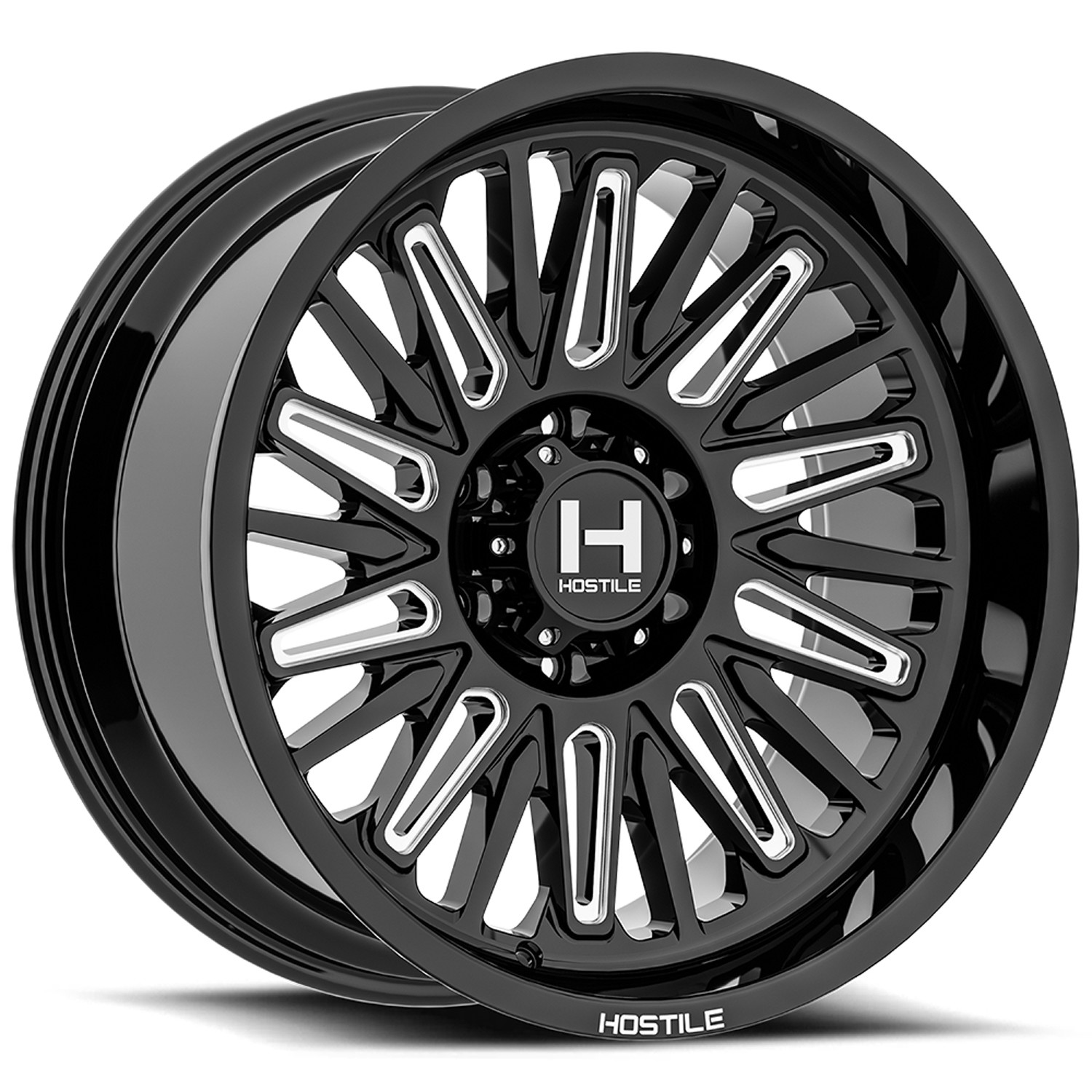 Hostile Wheels Rampage H143 Blade Cut 22x10 -25mm Offset 6x135