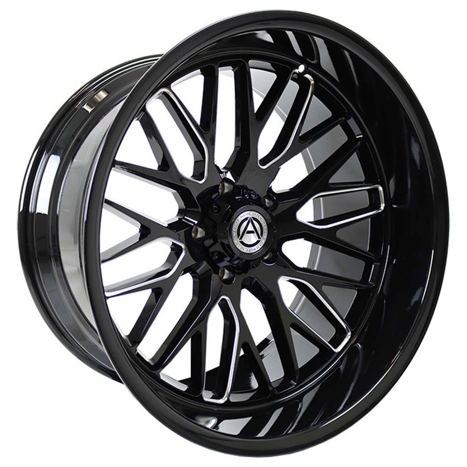 Artem Offroad Wheels Novus A206 Gloss Black Milled 26x12 -44mm Offset 6x135