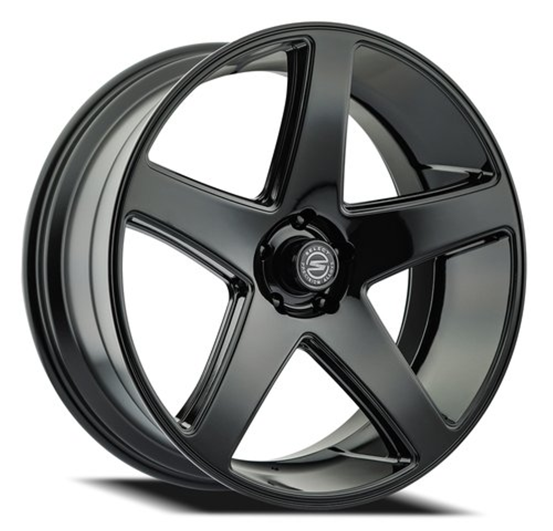 Select Precision Alloys Wheels Spectrum S104 Gloss Black 24x10 15mm Offset 5x127 (5x5)