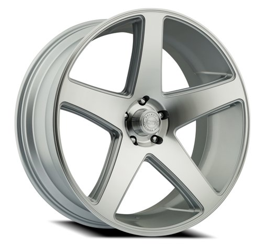 Select Precision Alloys Wheels Spectrum S104 Gloss Silver Machined 24x10 15mm Offset 5x127 (5x5)