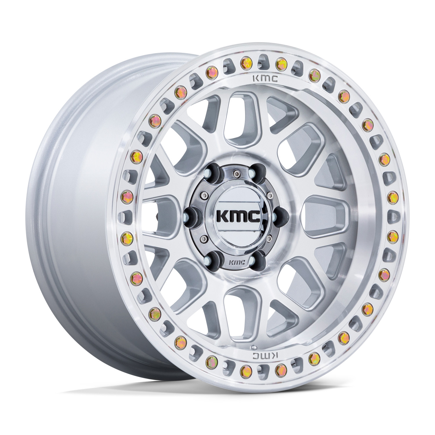 KMC Wheels KM549 GRS Gloss Silver Machined Face 20x9 0mm Offset 6x135