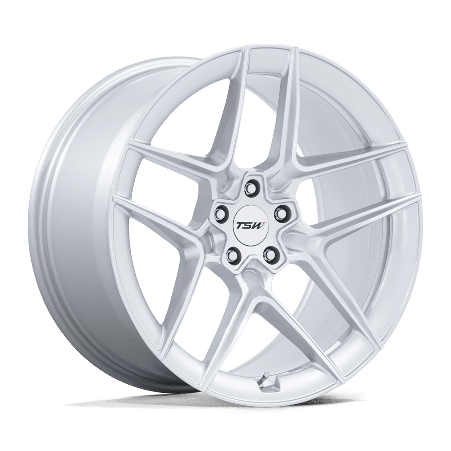 TSW Wheels TW008 Slipstream Gloss Silver Machined Face 19x9.5 40mm Offset 5x112
