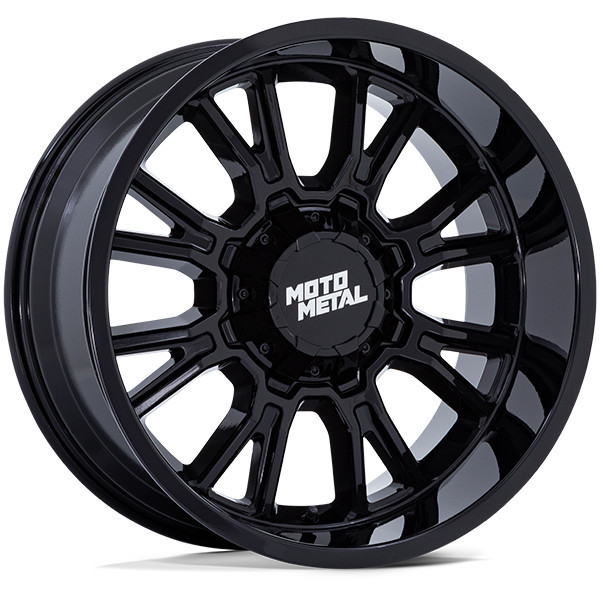 Moto Metal Wheels MO810 Legacy Gloss Black 22x9 1mm Offset 5x127 (5x5),5x139.7 (5x5.5)