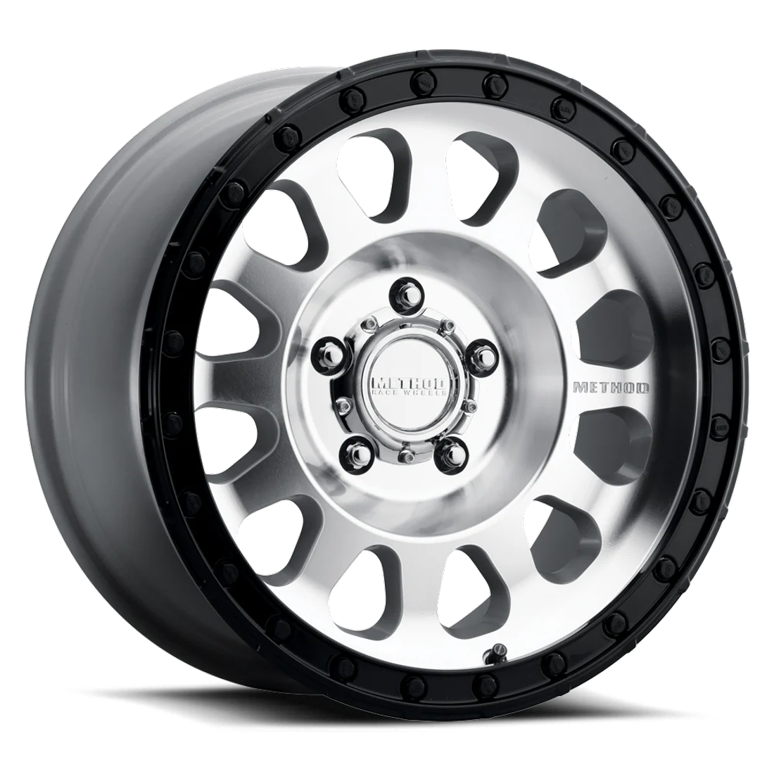 Method Wheels MR315 Machined Gloss Black Lip 18x9 18mm Offset 8x165.1 (8x6.5)