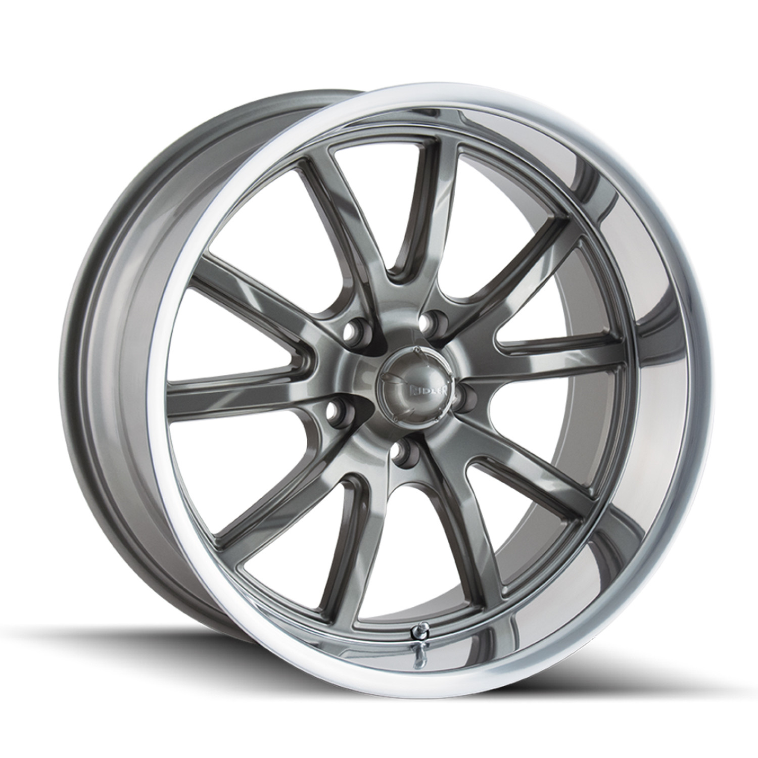 Ridler Wheels 650 Gloss Grey Polished 17x7 0mm Offset 5x114.3 (5x4.5)