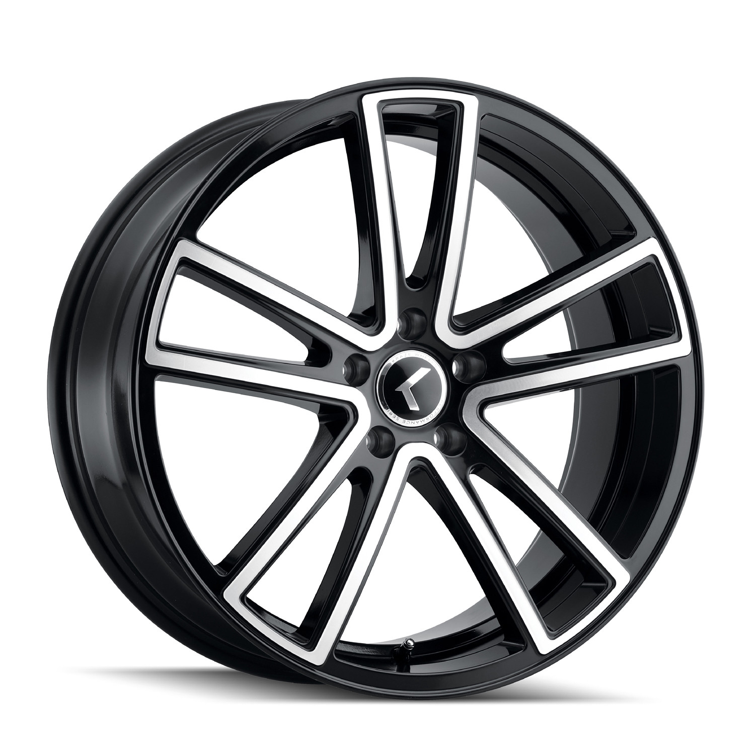 Kraze Wheels Turismo KR193 Gloss Black Machined 18x8 40mm Offset 5x120