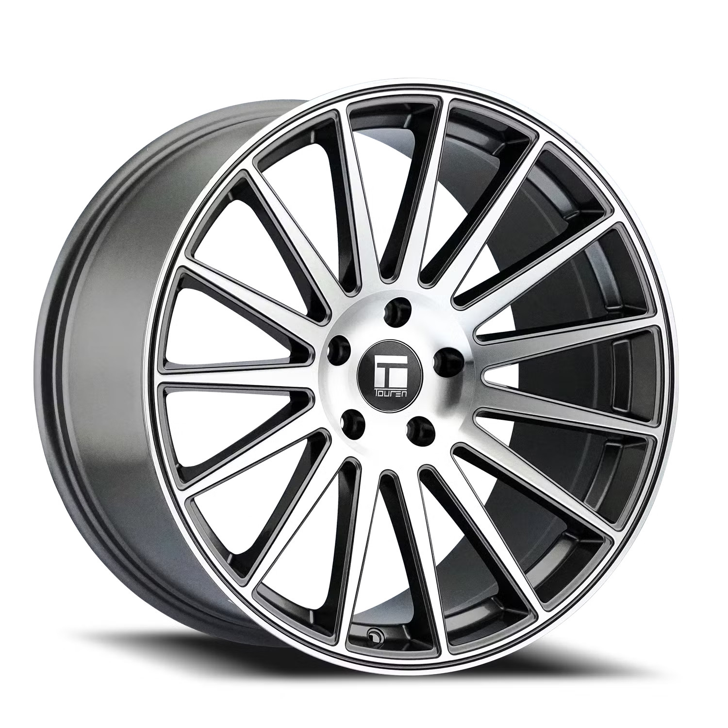 Touren Wheels TR92 3292 Gloss Graphite Machined 20x10.5 35mm Offset 5x114.3 (5x4.5)
