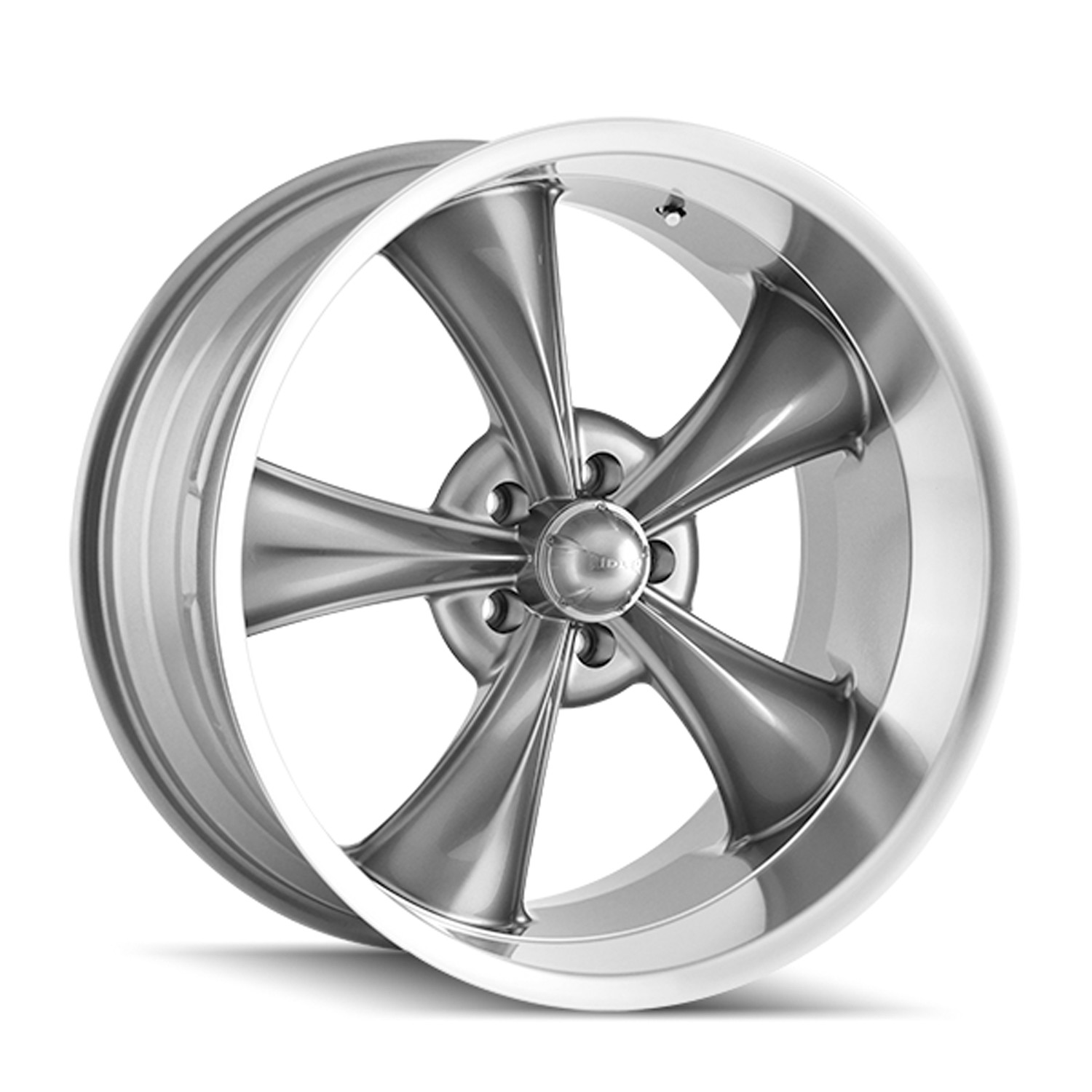 Ridler Wheels 695 Gloss Grey Machined 17x7 0mm Offset 5x120.7 (5x4.75)