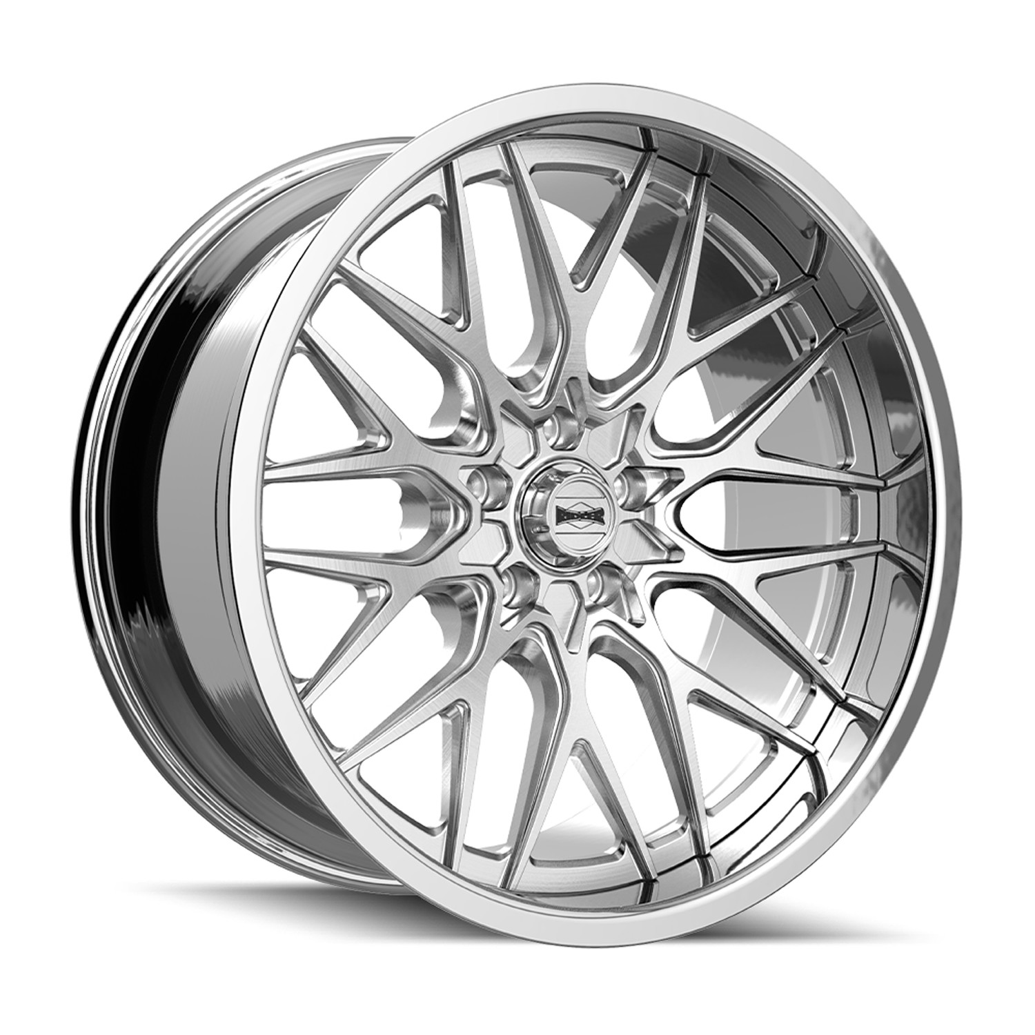 Ridler Wheels 681 Brushed With Polished Lip 22x9 0mm Offset 5x127 (5x5)