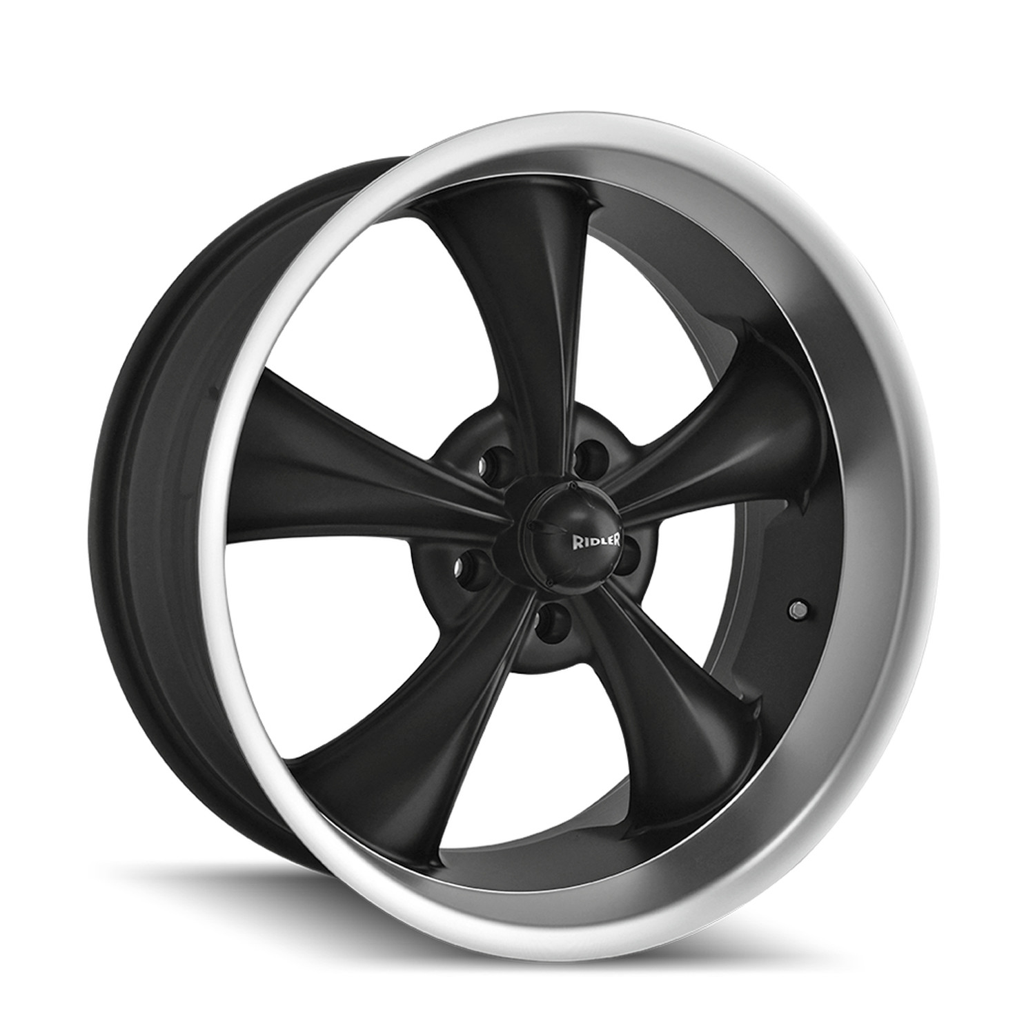 Ridler Wheels 695 Matte Black Machined 17x7 0mm Offset 5x120.7 (5x4.75)