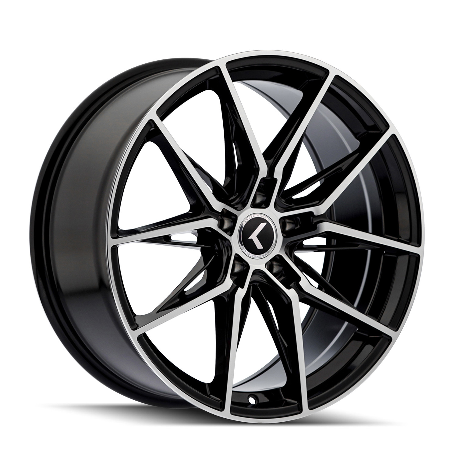 Kraze Wheels Evolve KR196 Gloss Black Machined 22x9 35mm Offset 5x112