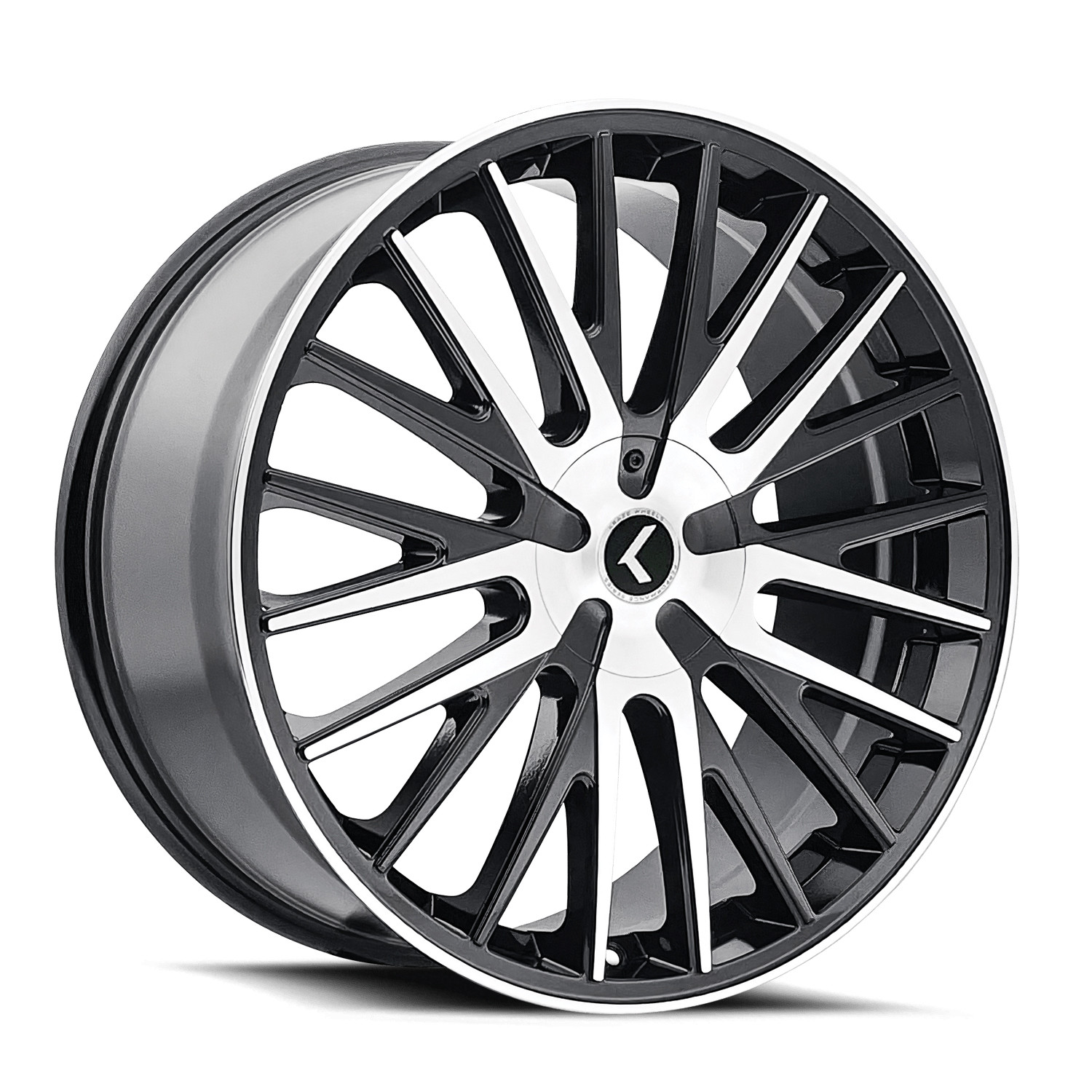 Kraze Wheels Double Down KR185 Gloss Black Machined 18x8 40mm Offset 5x112,5x120
