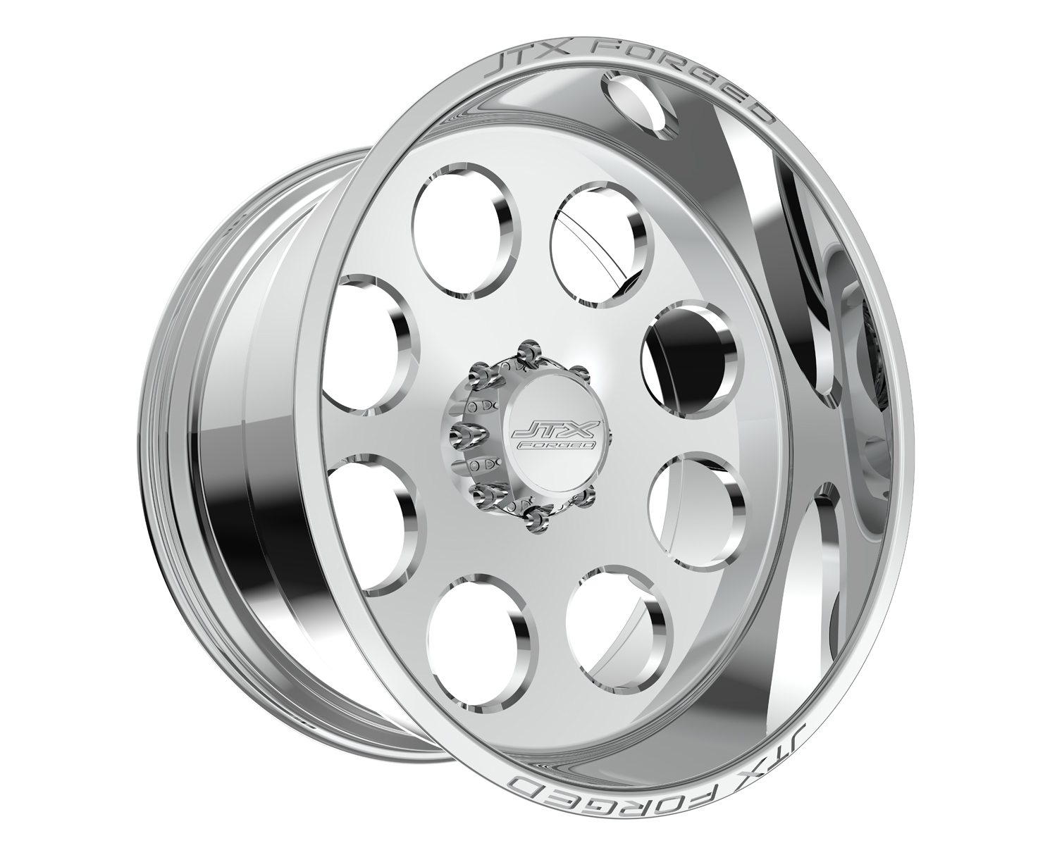 JTX Forged Concave Wheels Crater Polished 22x10 -25mm Offset