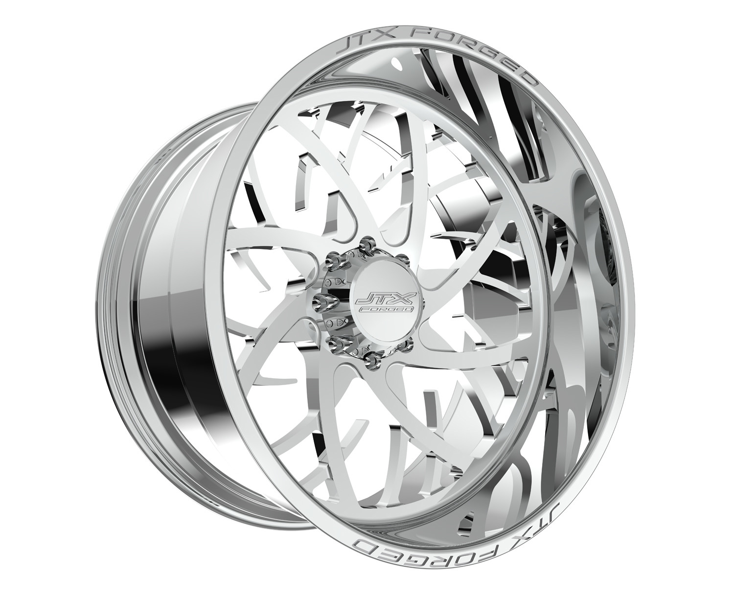 JTX Forged Concave Wheels Fracture Polished 30x16 -101mm Offset