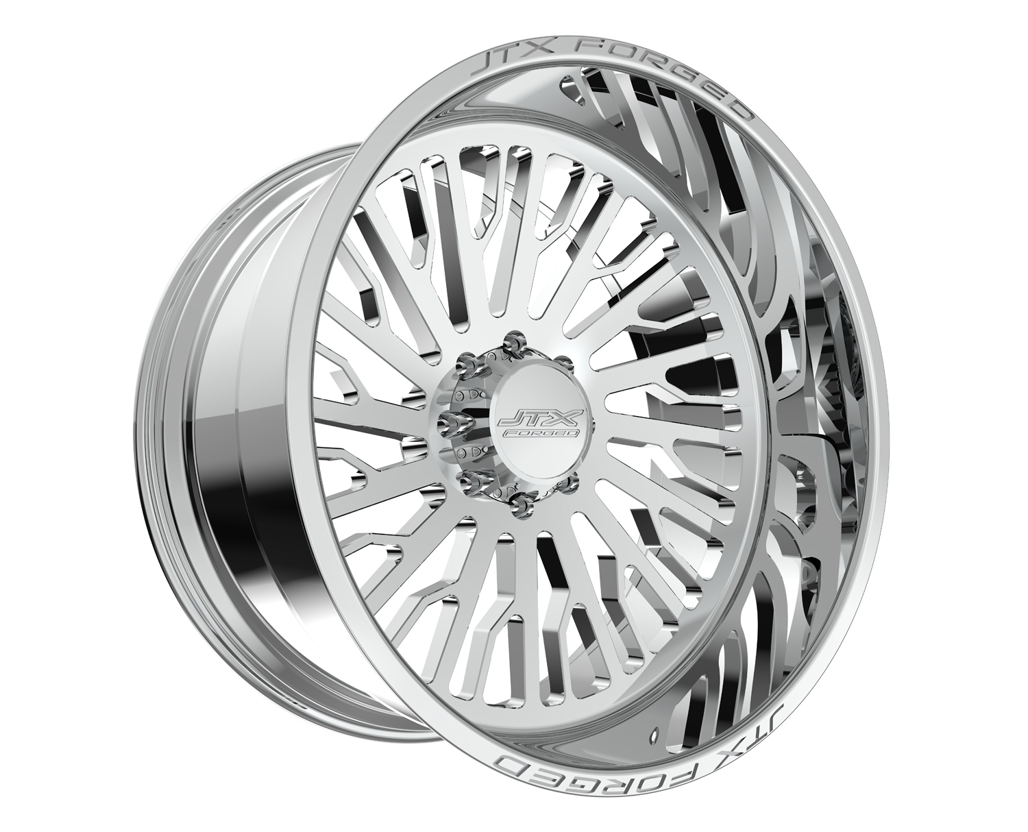 JTX Forged Concave Wheels Pike Polished 22x10 -25mm Offset