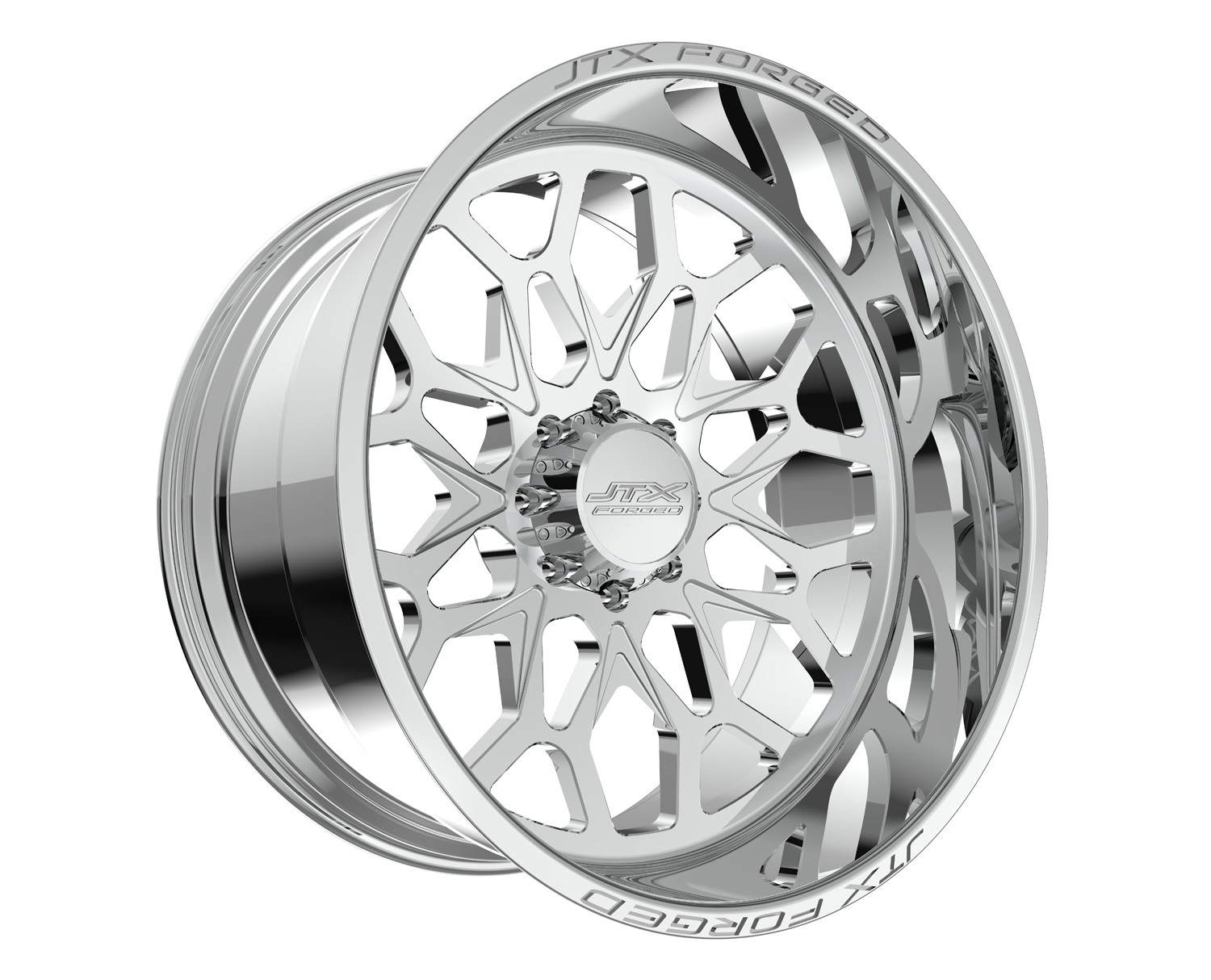 JTX Forged Concave Wheels Bandit Polished 30x16 -101mm Offset