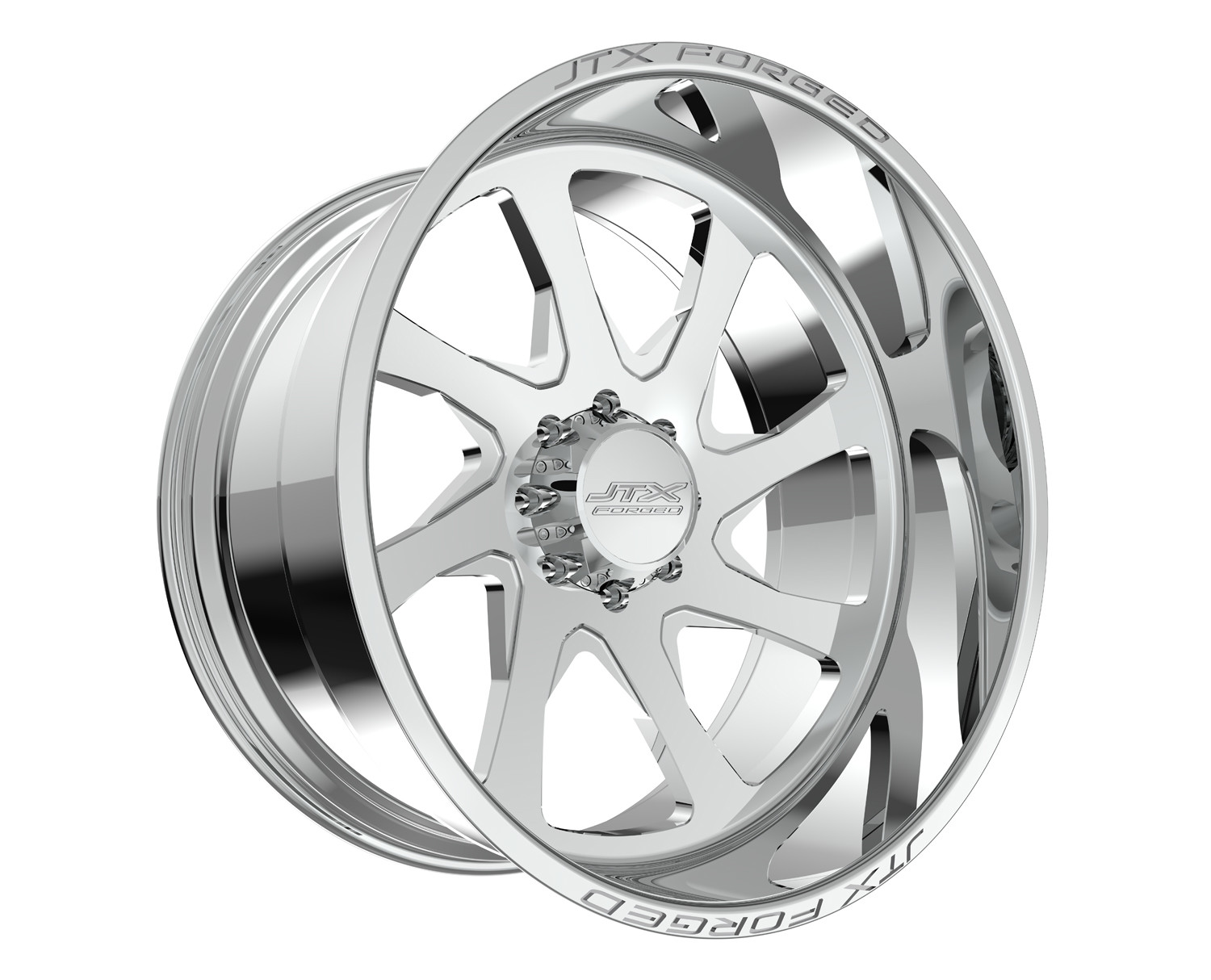 JTX Forged Concave Wheels Veil Polished 28x14 -76mm Offset
