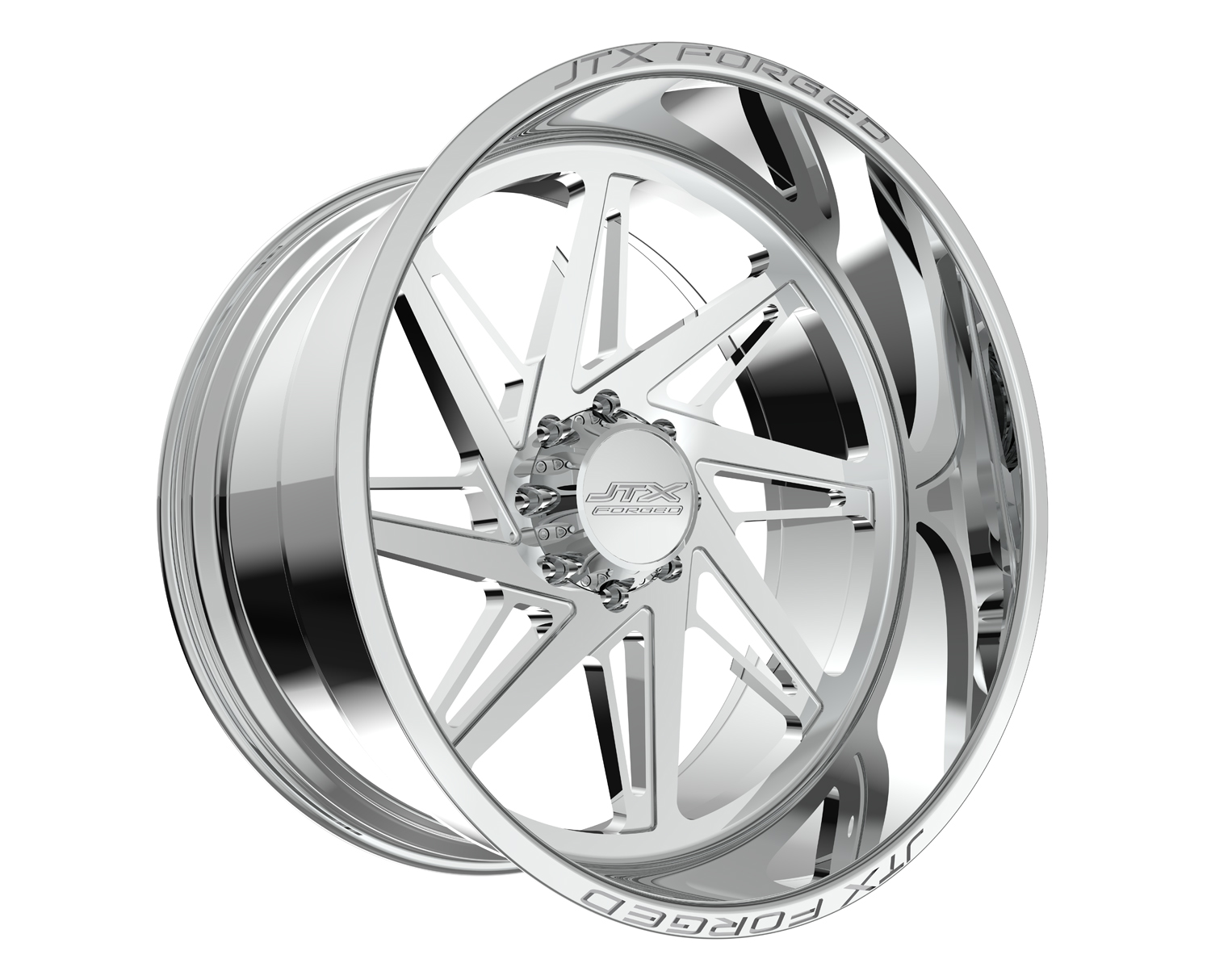 JTX Forged Concave Wheels Melee Polished 22x10 -25mm Offset