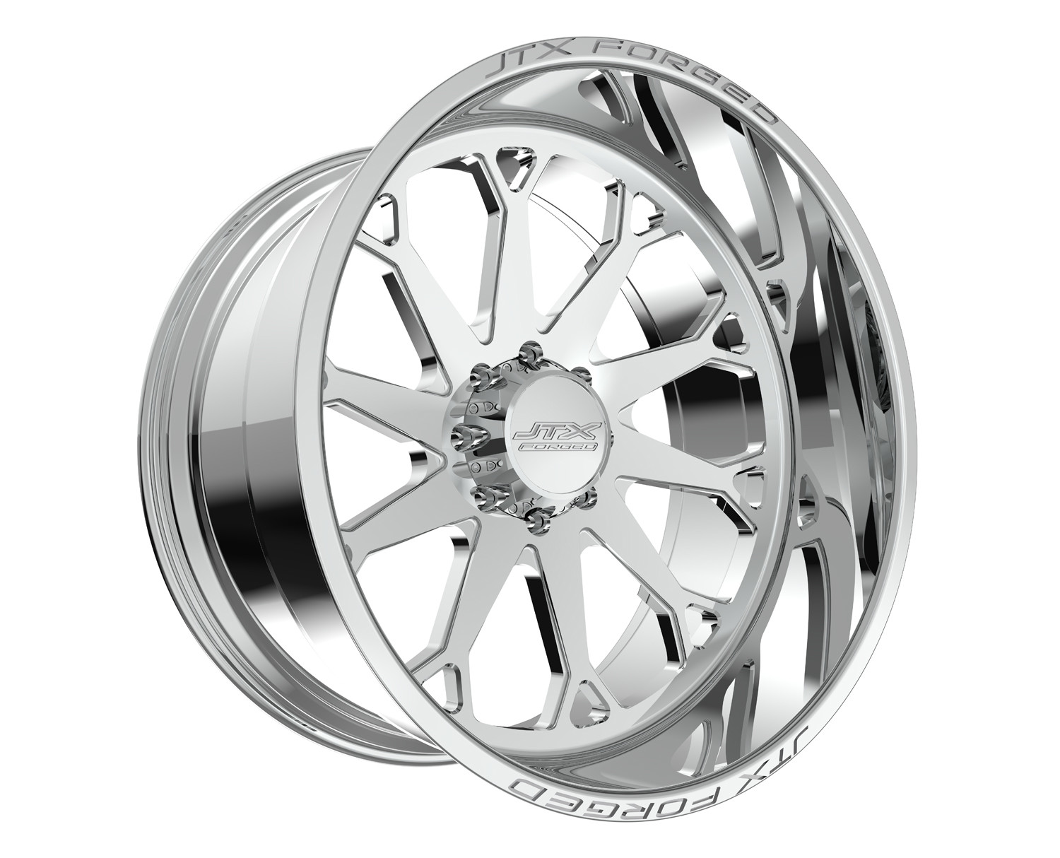 JTX Forged Concave Wheels Ace Polished 22x10 -25mm Offset