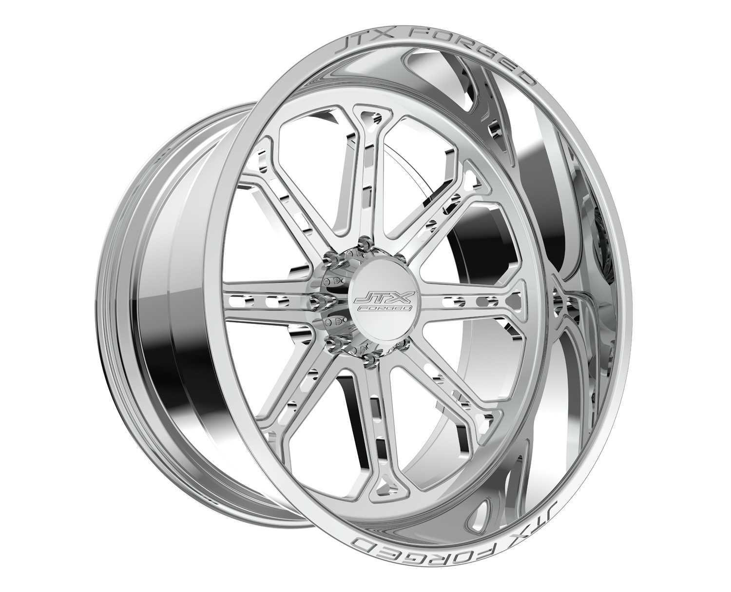 JTX Forged Concave Wheels Lok Polished 28x14 -76mm Offset