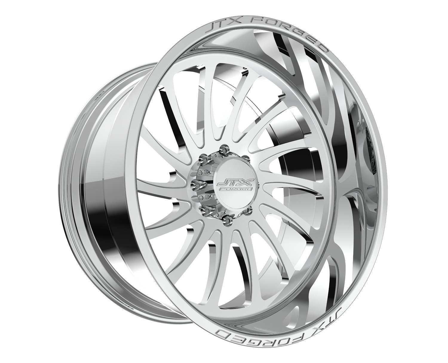 JTX Forged Concave Wheels Omen Polished 28x14 -76mm Offset