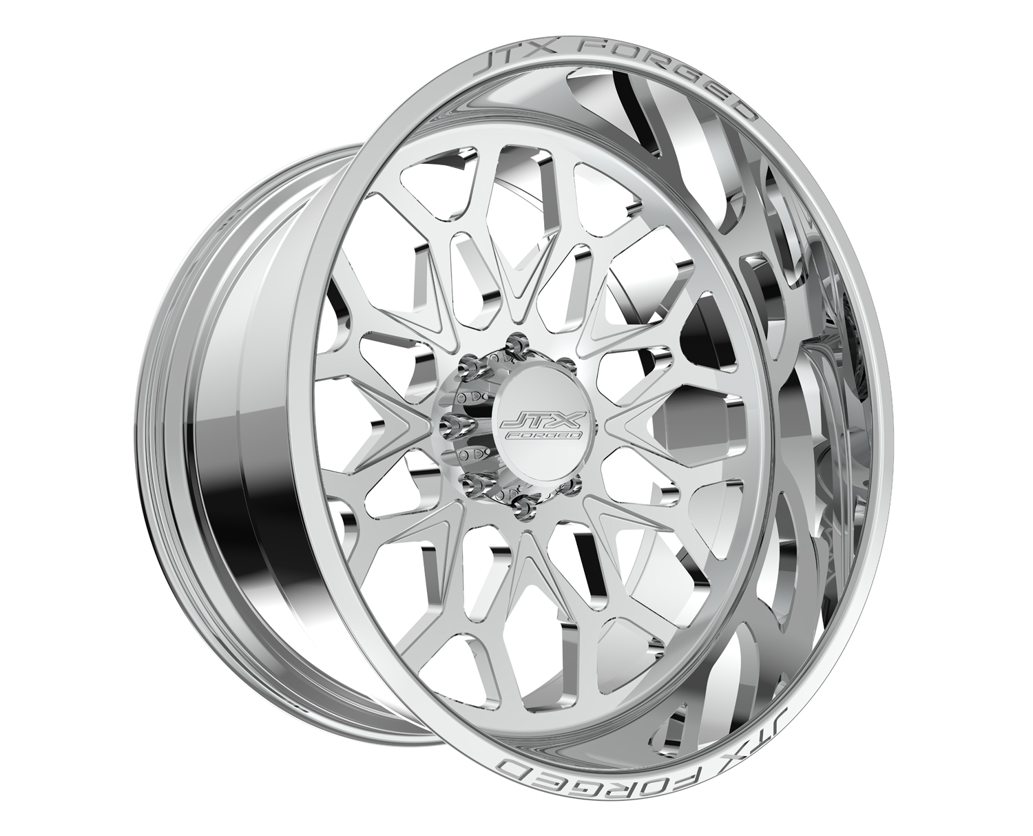 JTX Forged Concave Wheels Bandit Polished 22x10 -25mm Offset
