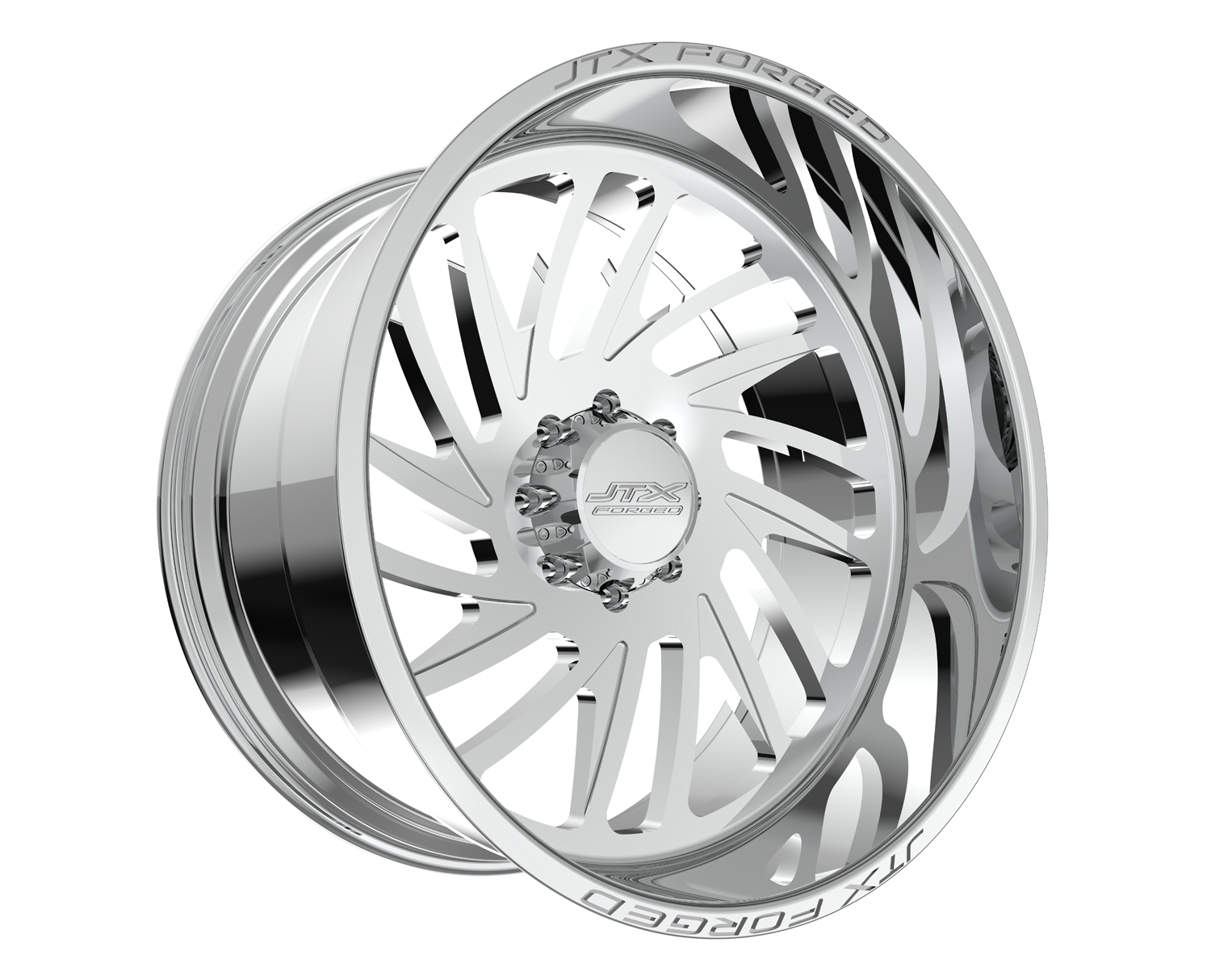 JTX Forged Concave Wheels Centerfire Polished 22x10 -25mm Offset