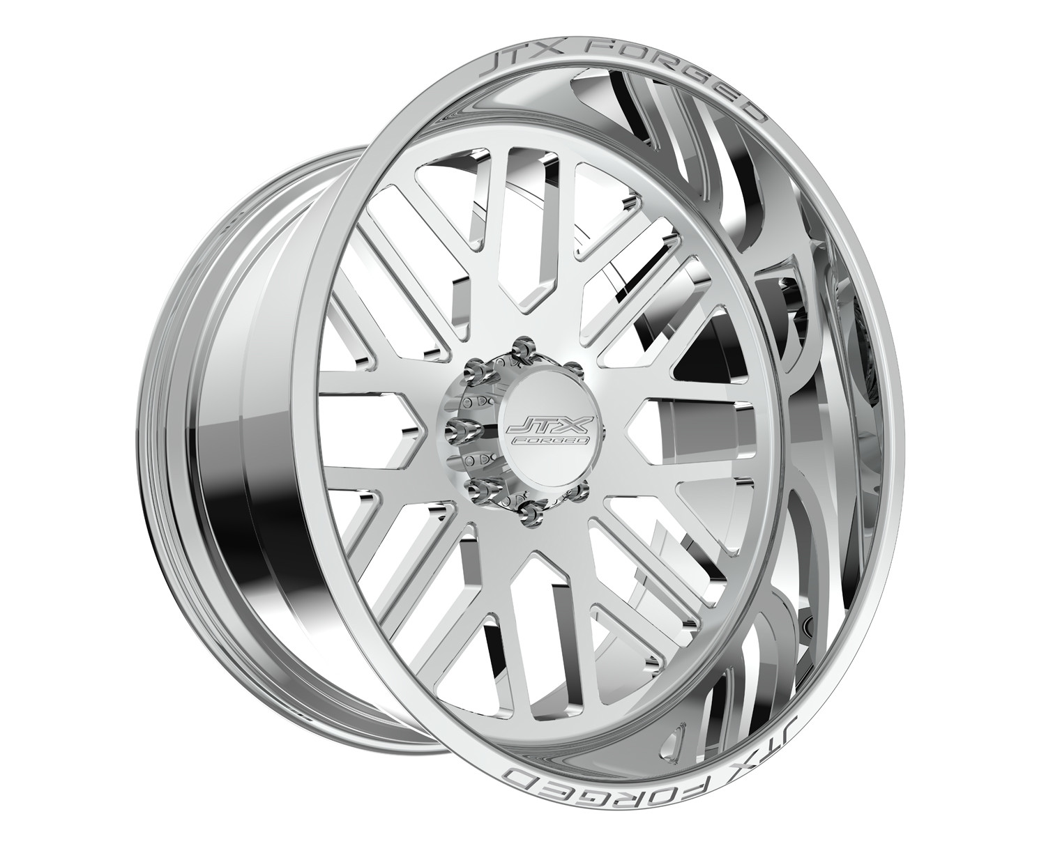 JTX Forged Concave Wheels Vertex Polished 28x14 -76mm Offset