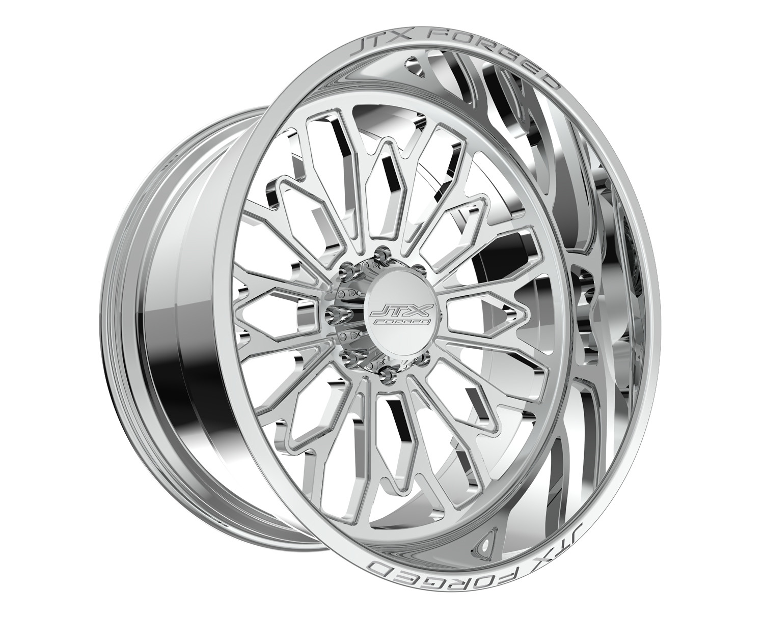 JTX Forged Concave Wheels Pinnacle Polished 28x14 -76mm Offset