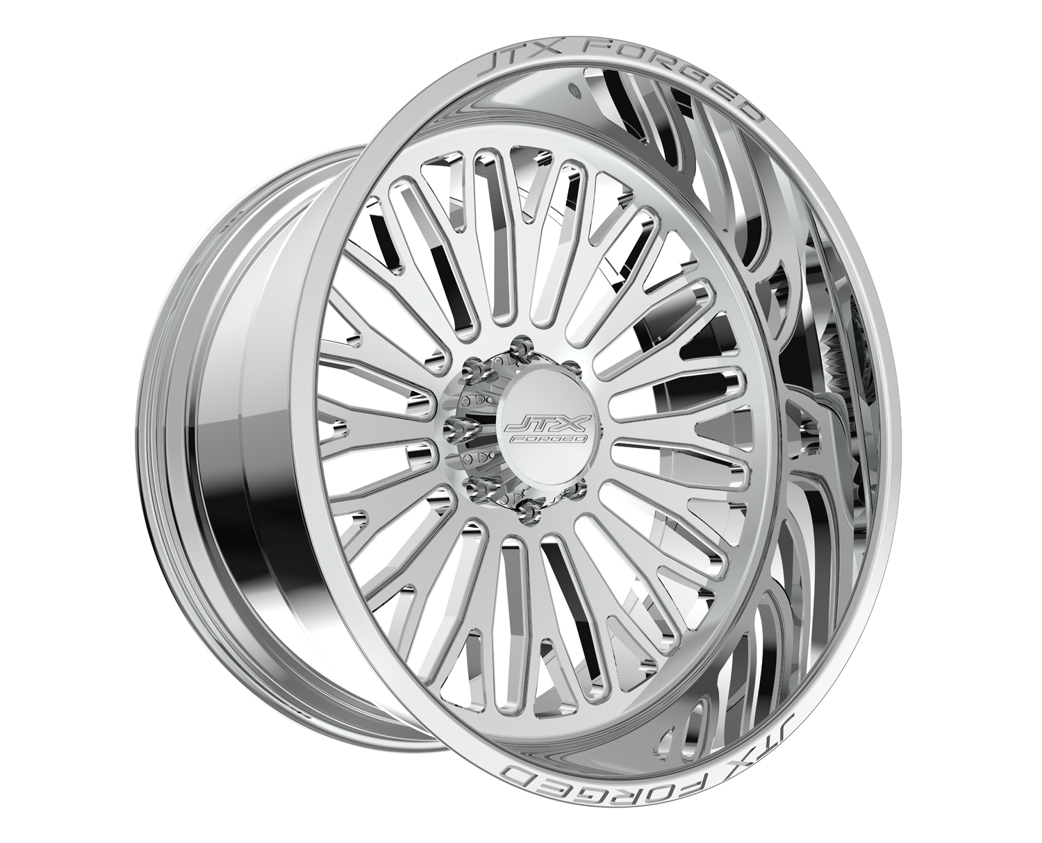 JTX Forged Concave Wheels Botanic Polished 22x10 -25mm Offset