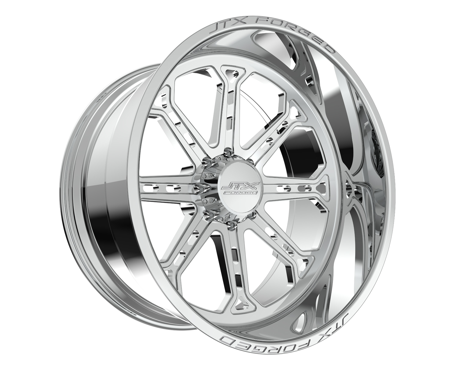 JTX Forged Concave Wheels Lok Polished 22x10 -25mm Offset