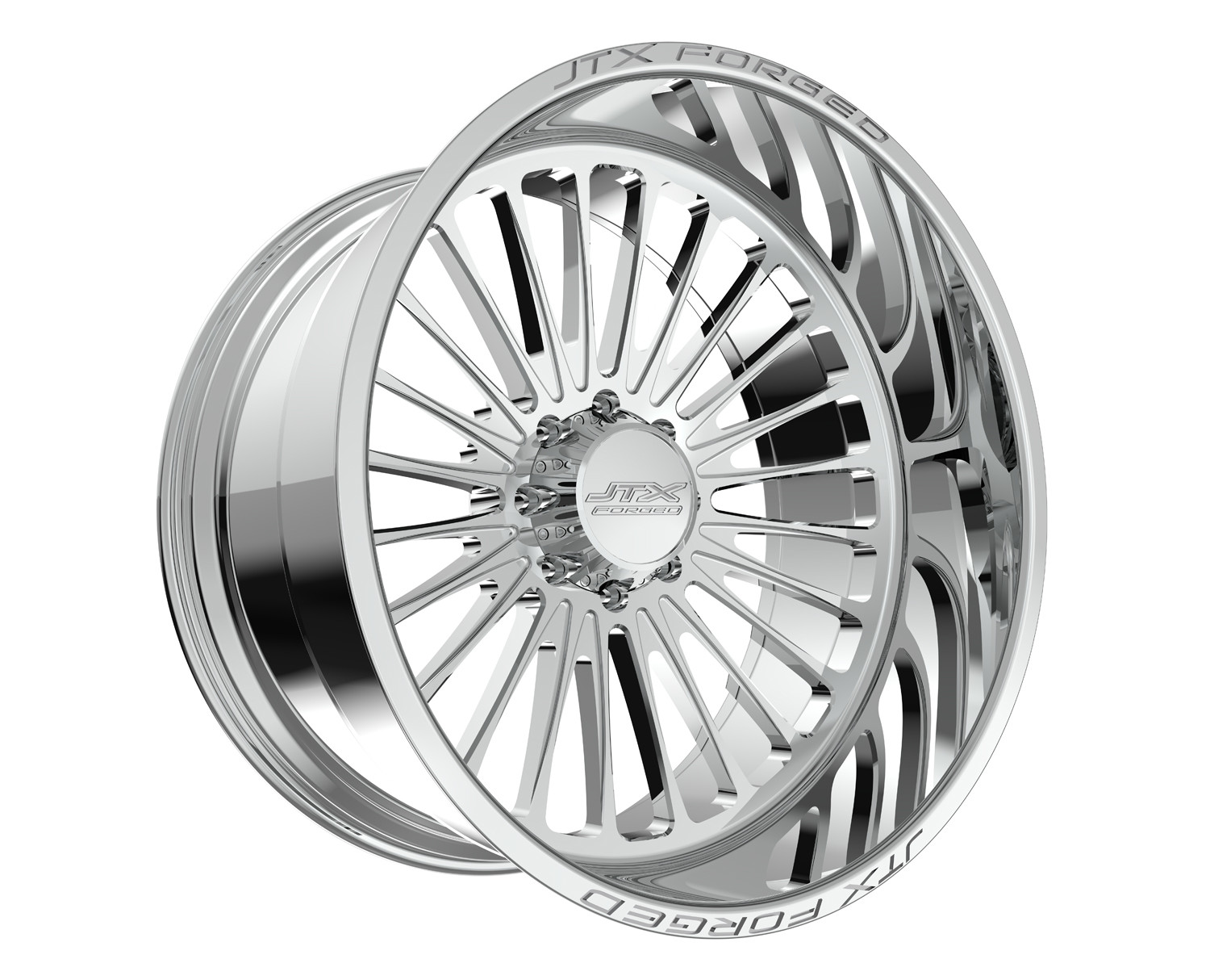 JTX Forged Concave Wheels Scathe Polished 28x14 -76mm Offset