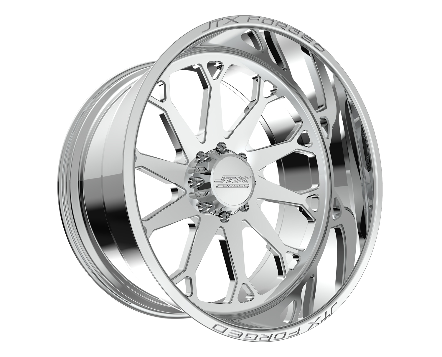 JTX Forged Concave Wheels Ace Polished 30x16 -101mm Offset