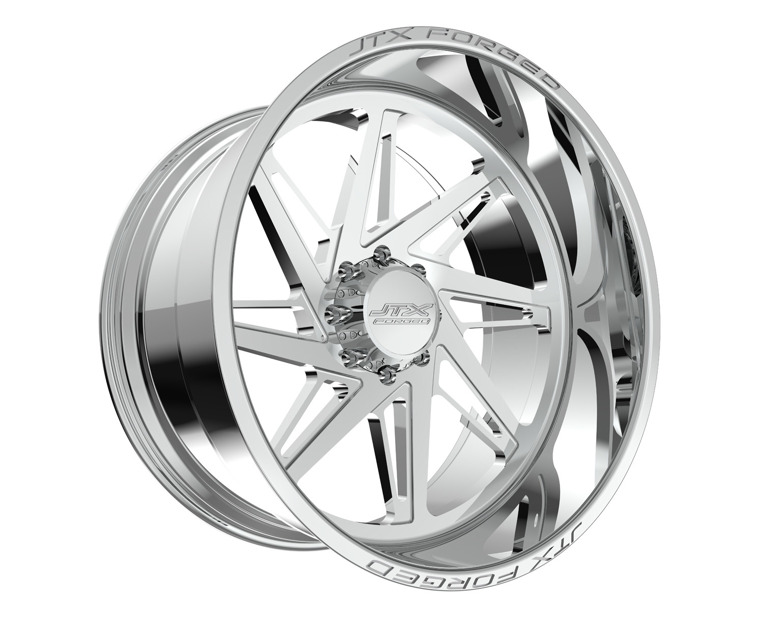 JTX Forged Concave Wheels Melee Polished 28x14 -76mm Offset