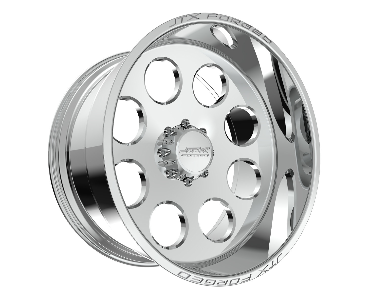 JTX Forged Concave Wheels Crater Polished 28x14 -76mm Offset