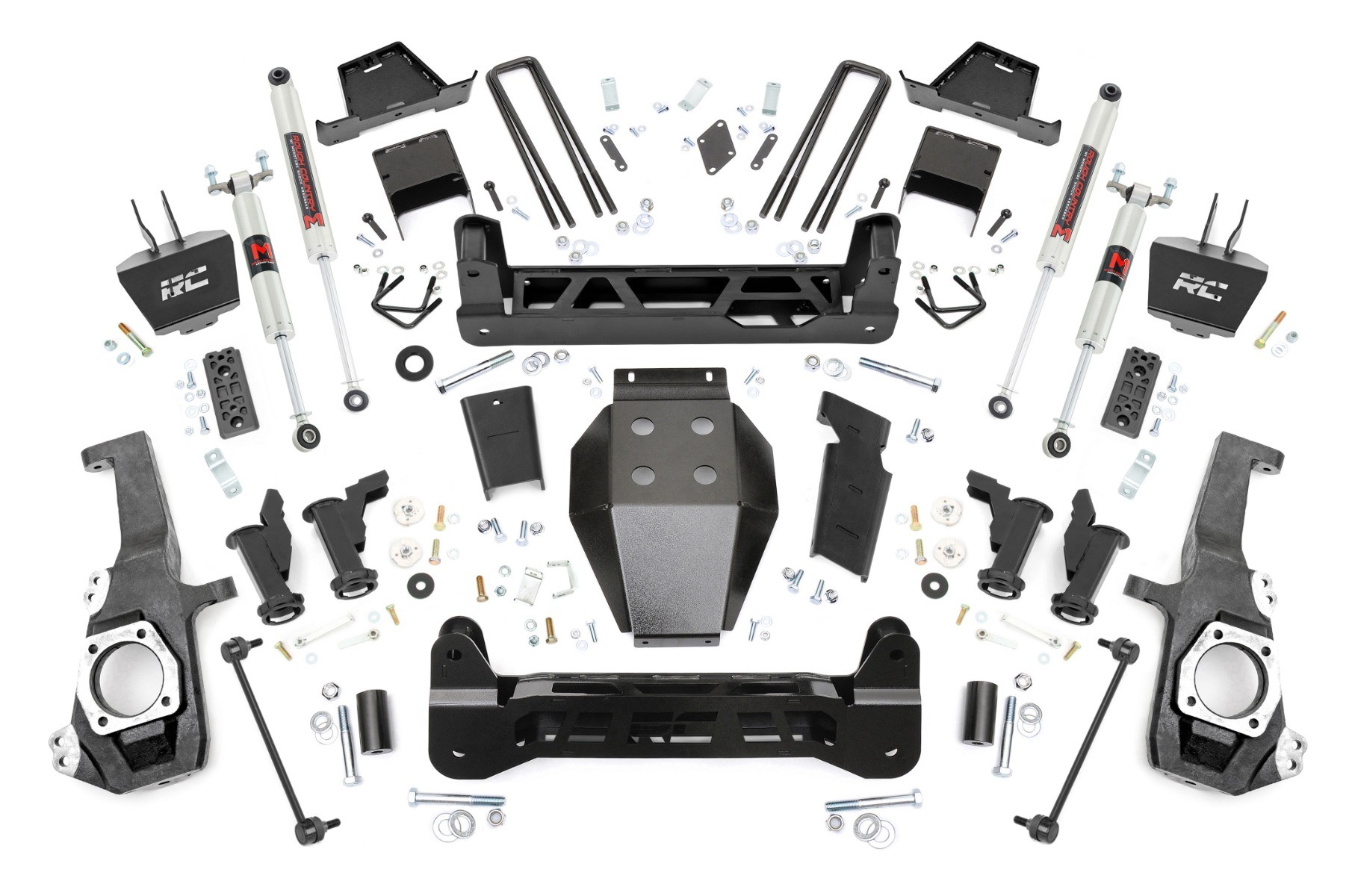 Rough Country 7 Inch Lift Kit | Torsion Drop | M1 | w/ Overloads | Chevy/GMC 2500HD/3500HD (20-25)