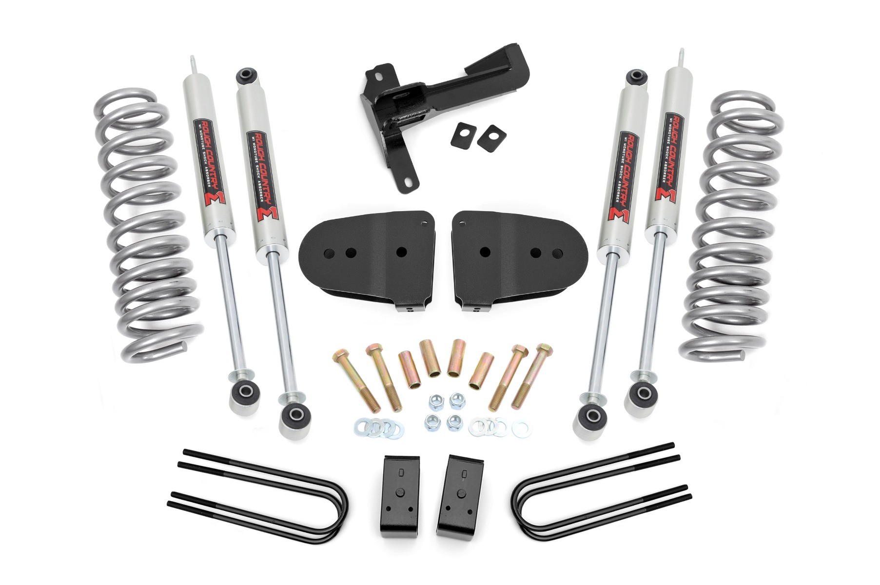 Rough Country 3 Inch Lift Kit | M1 | Front Diesel Coils | Ford F-250 Super Duty 4WD (23-24)