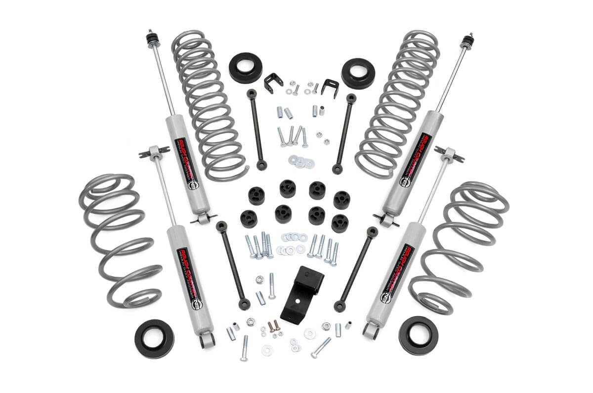 Rough Country 3.25 Inch Lift Kit | 4 Cyl | Jeep Wrangler TJ (03-06)/Wrangler Unlimited (04-06)