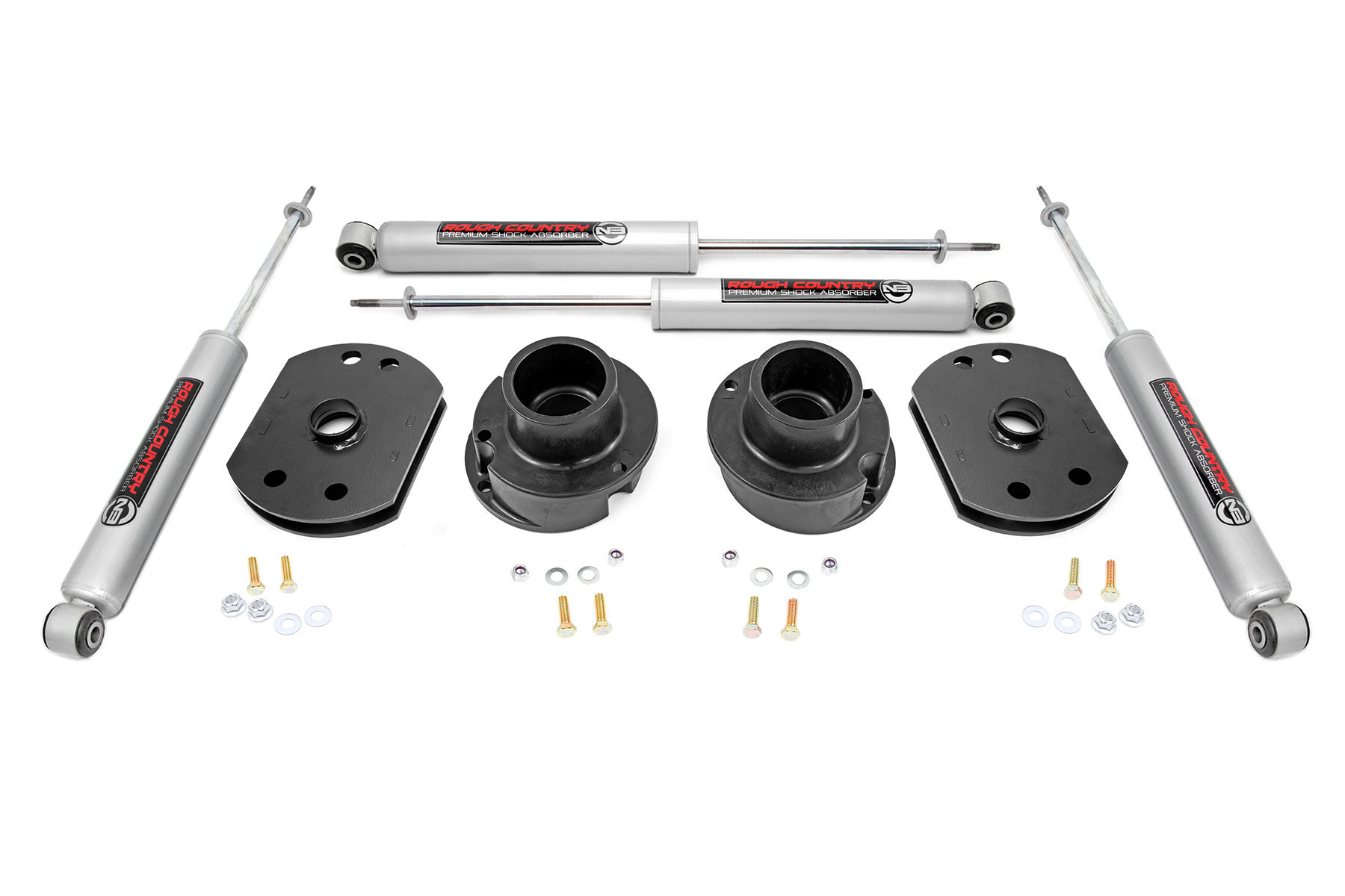 Rough Country 2.5 Inch Lift Kit | N3 Shocks | Ram 2500 4WD (2014-2025)