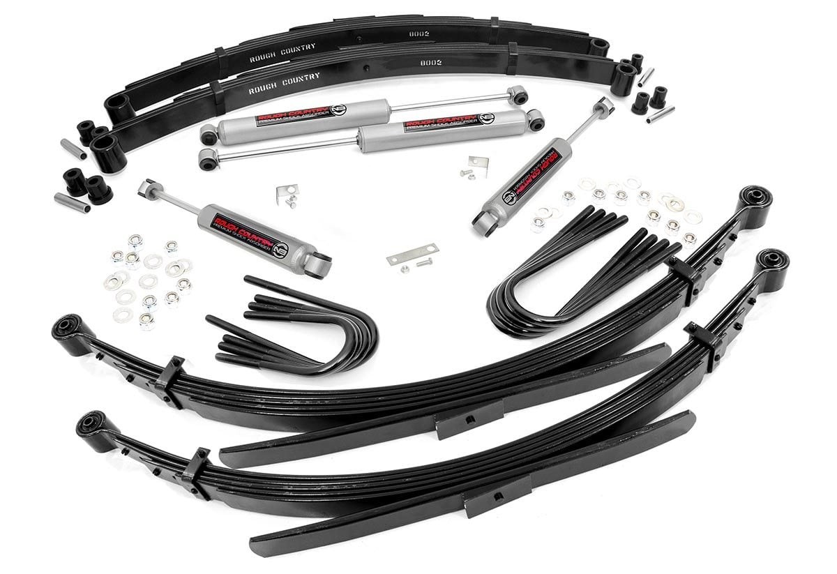 Rough Country 2 Inch Lift Kit | 52 Inch RR Springs | Chevy Half-Ton Suburban/K5 Blazer (88-91)